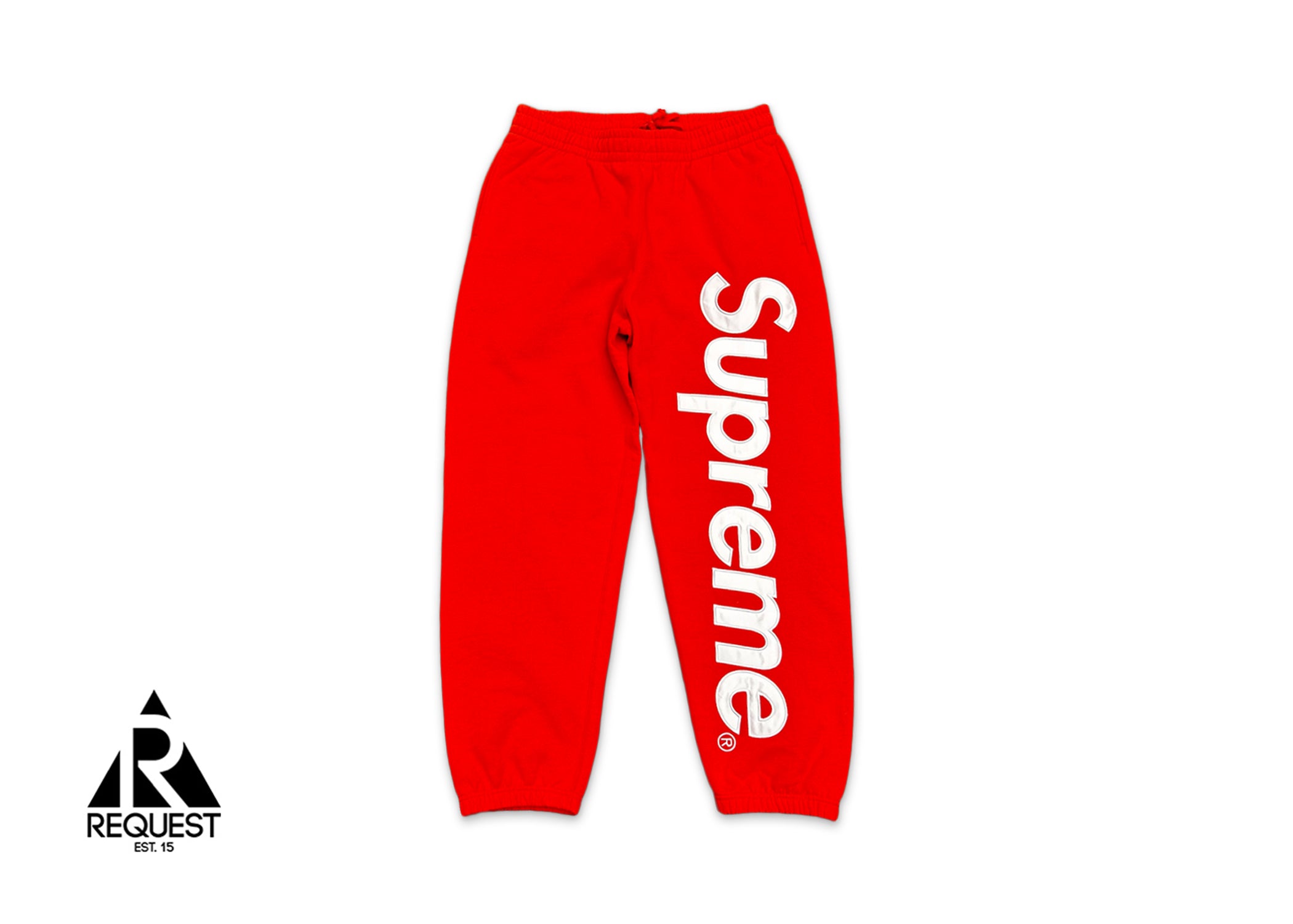 Supreme, Satin Logo Sweatpants FW24 "Bright Orange"