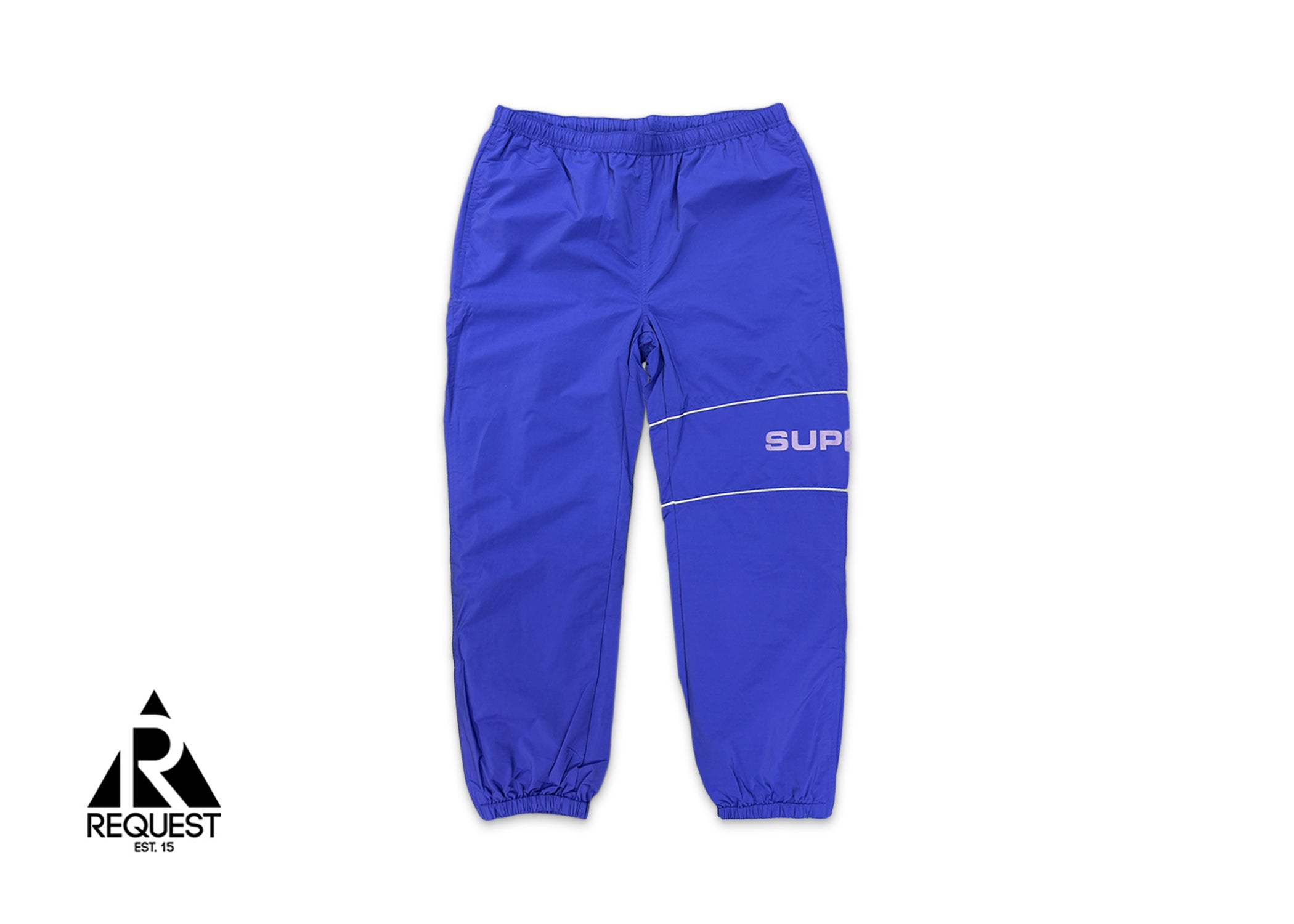 Supreme, Nylon Ripstop Waterproof Track Pants "Blue" (SS19)