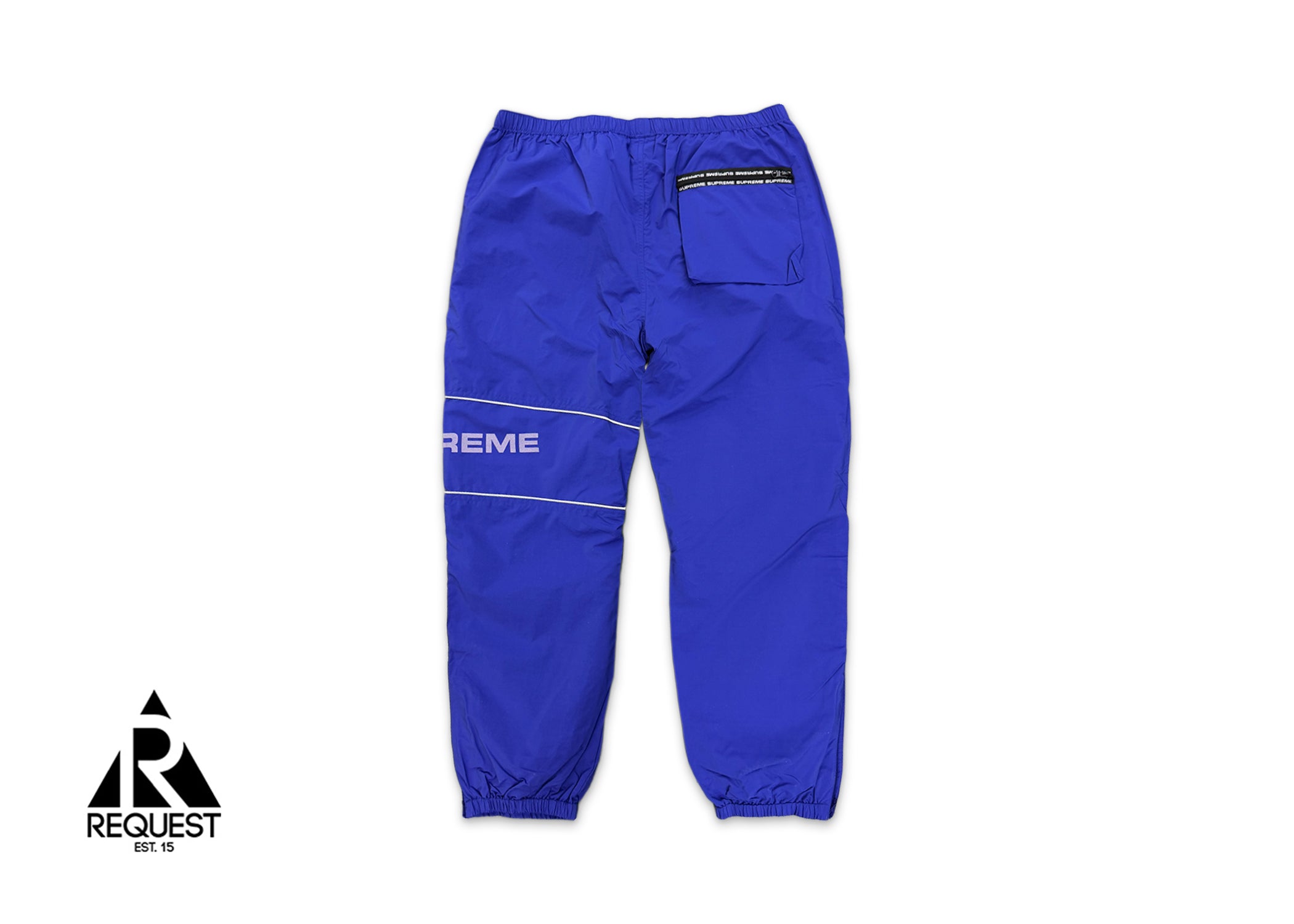 Supreme, Nylon Ripstop Waterproof Track Pants "Blue" (SS19)