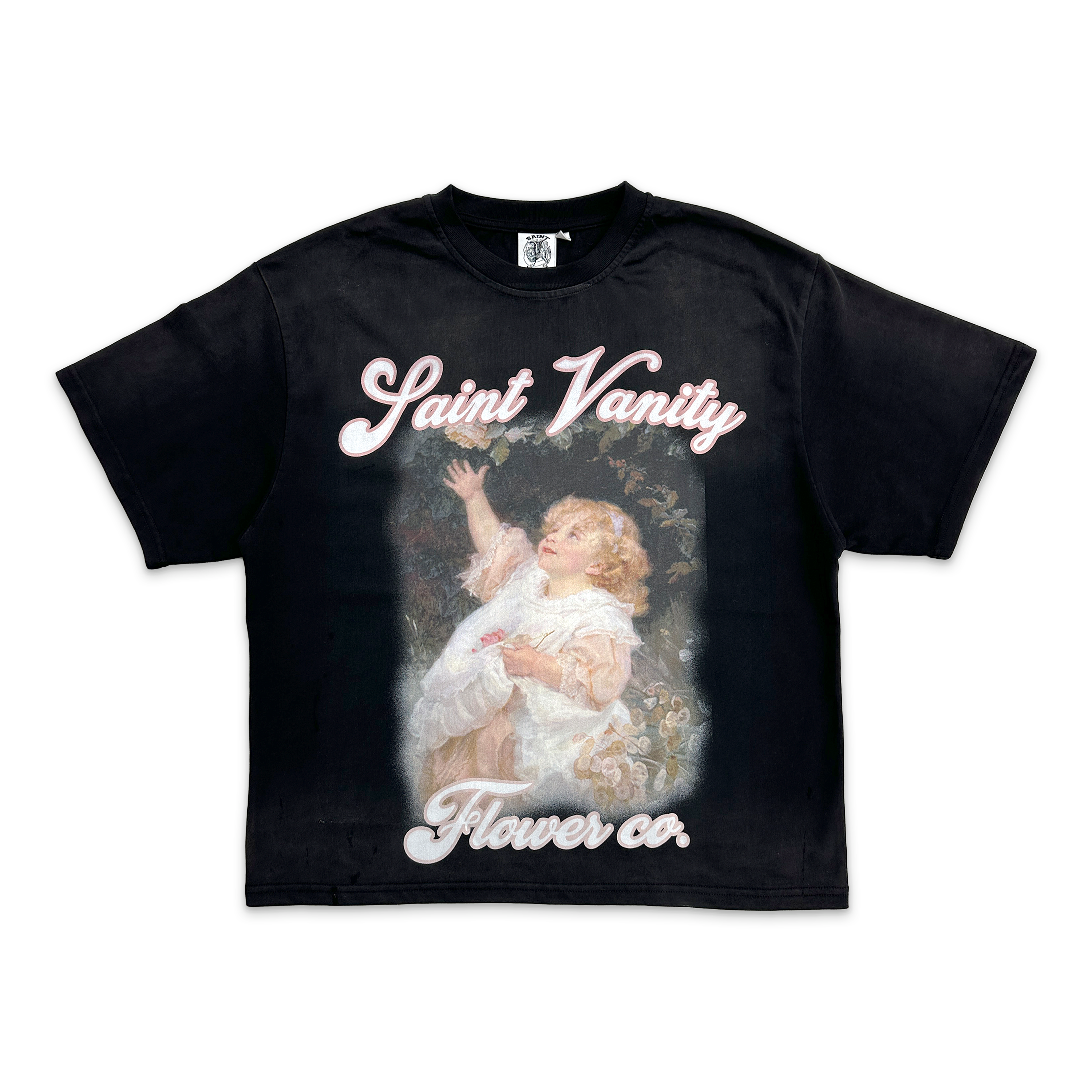 Saint Vanity, SV Flower Girl Tee "Black"