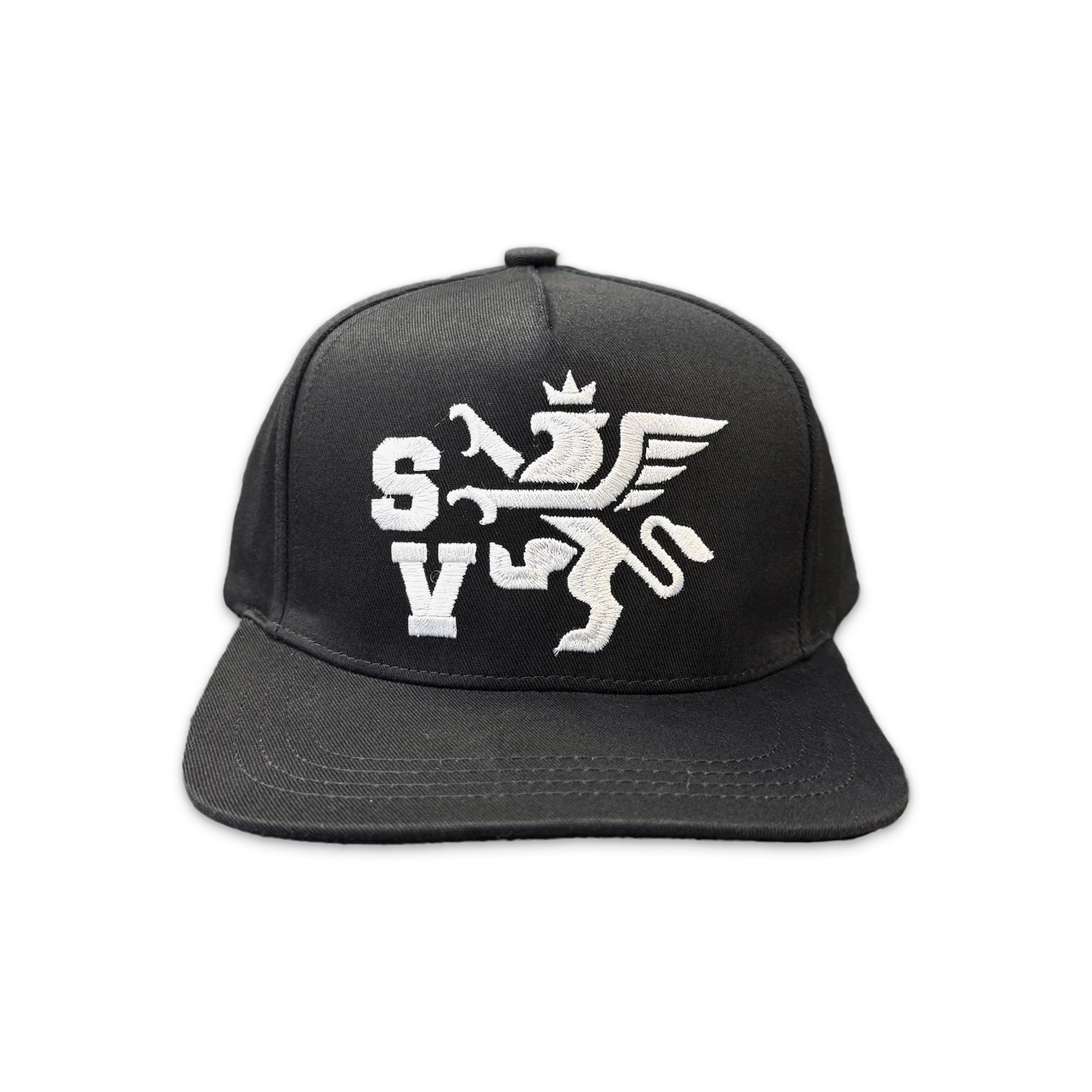 Saint Vanity, Griffin Snapback Hat “Black White”
