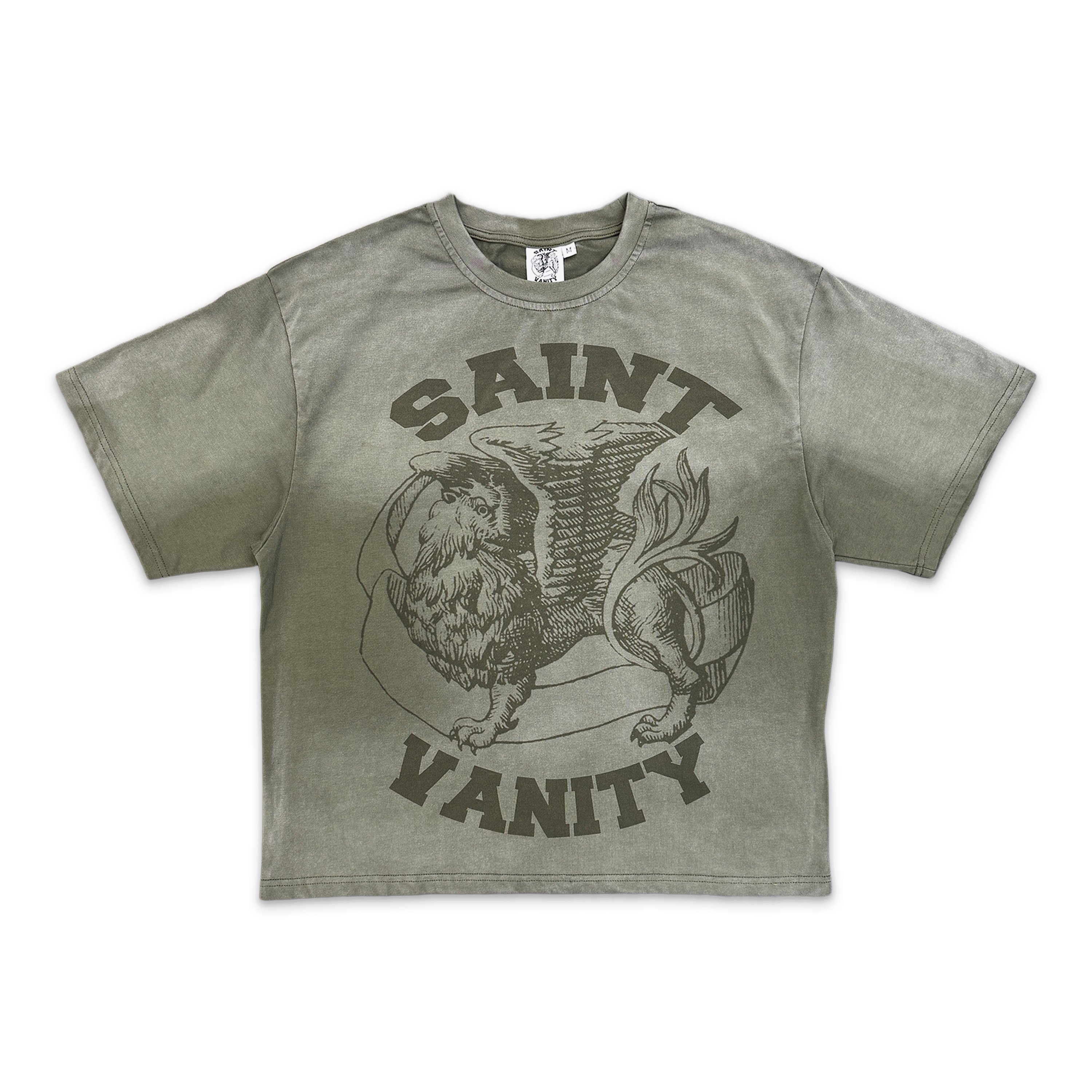 Saint Vanity, Griffin Logo Tee "Olive"