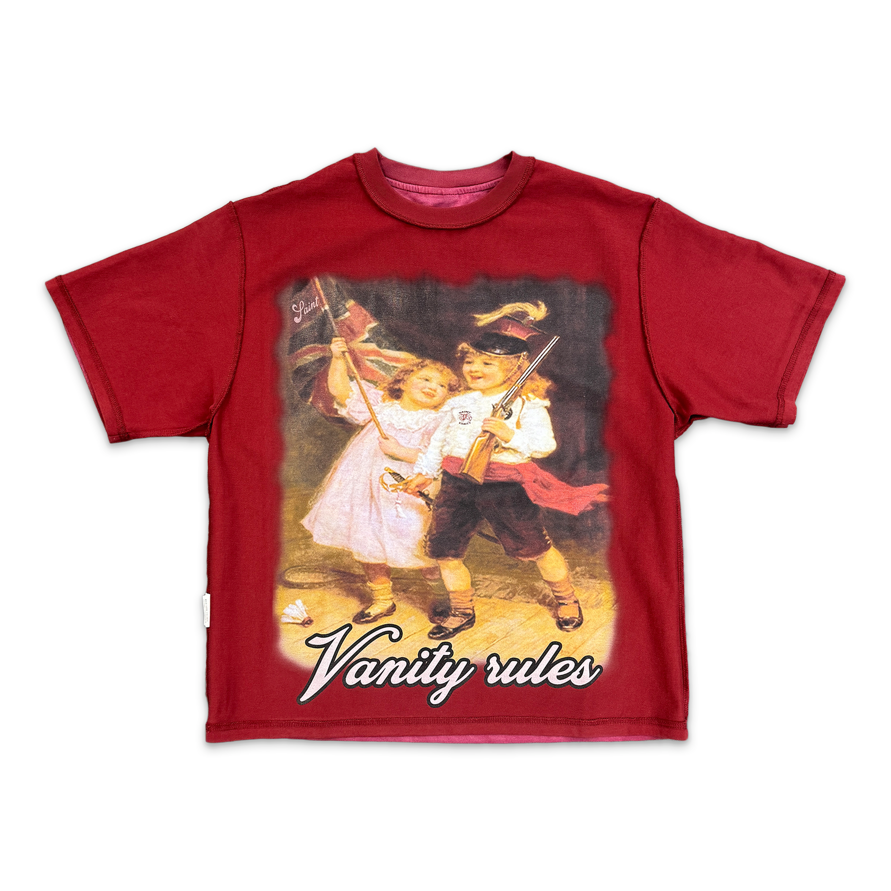 Vanity Rules Reversible Tee "Red"