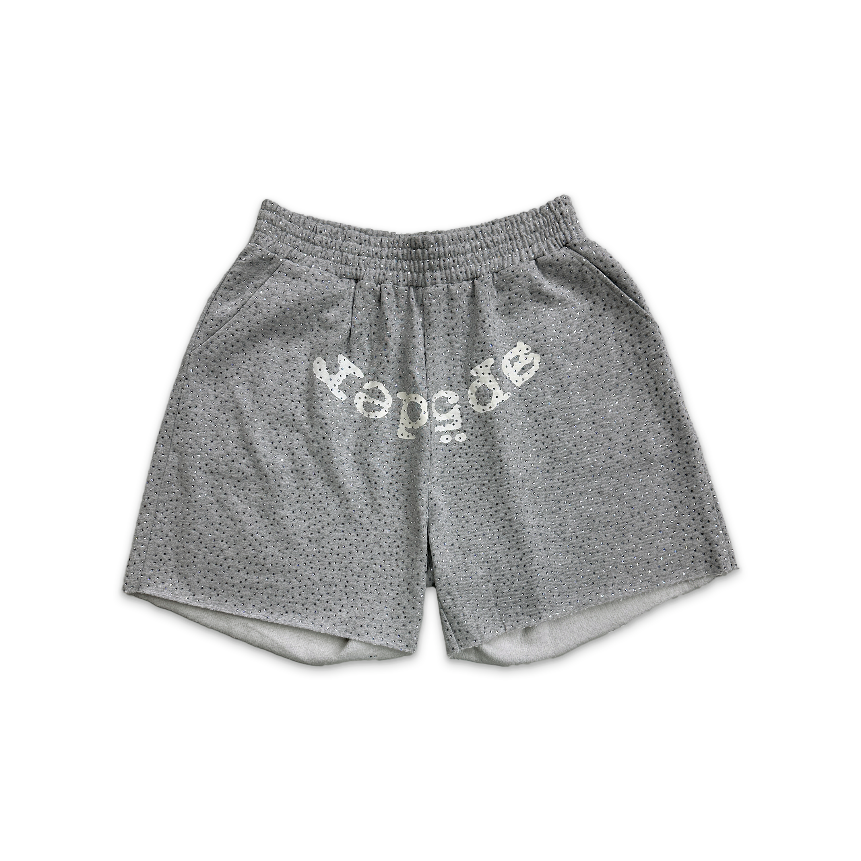 Sp5der, OG Logo V2 VVS Sweatshorts "Heather Grey"