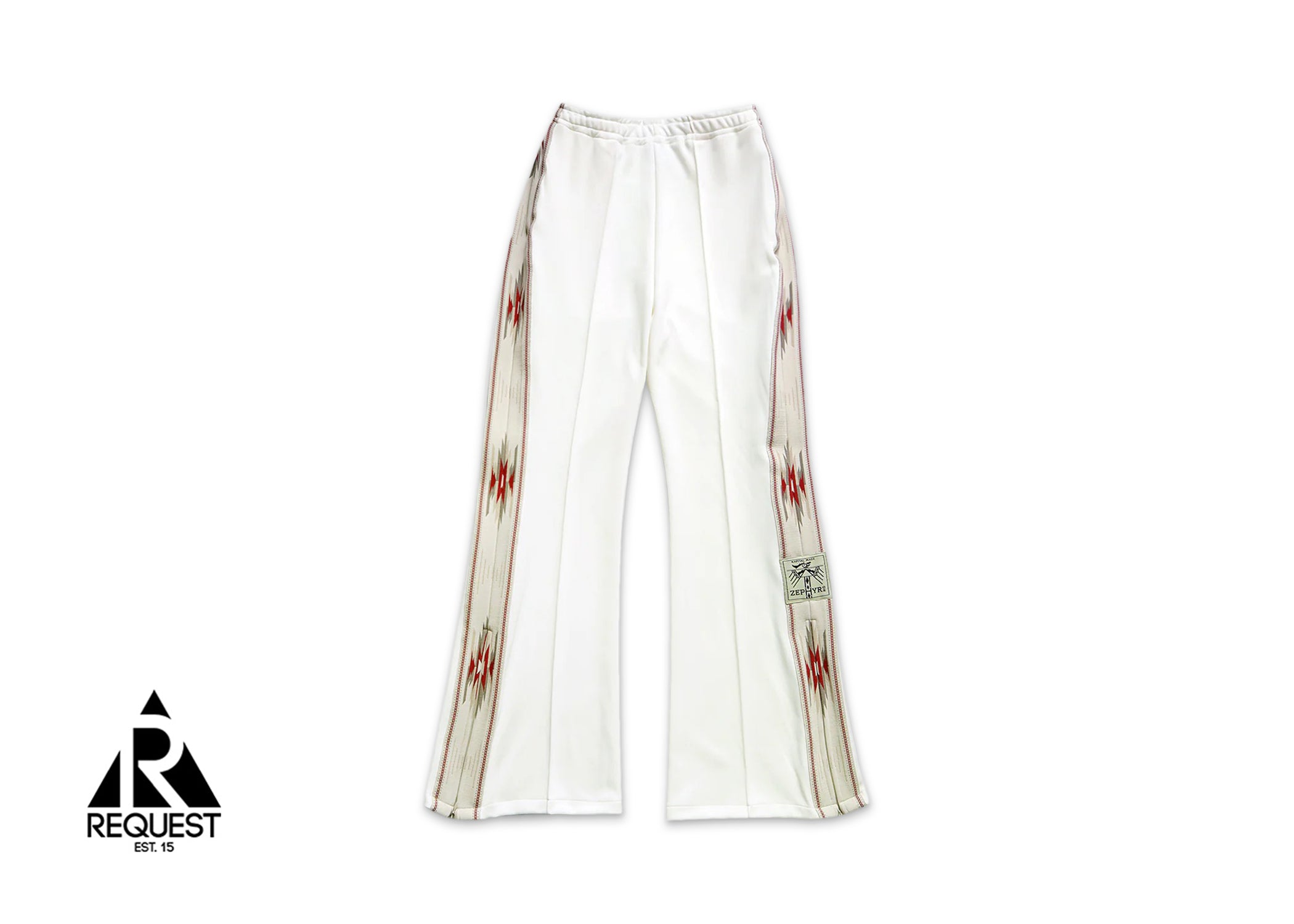 Kapital Smooth Jersey Kochi & Zephyr Sideline Track Pants "Cream/Red/Grey"