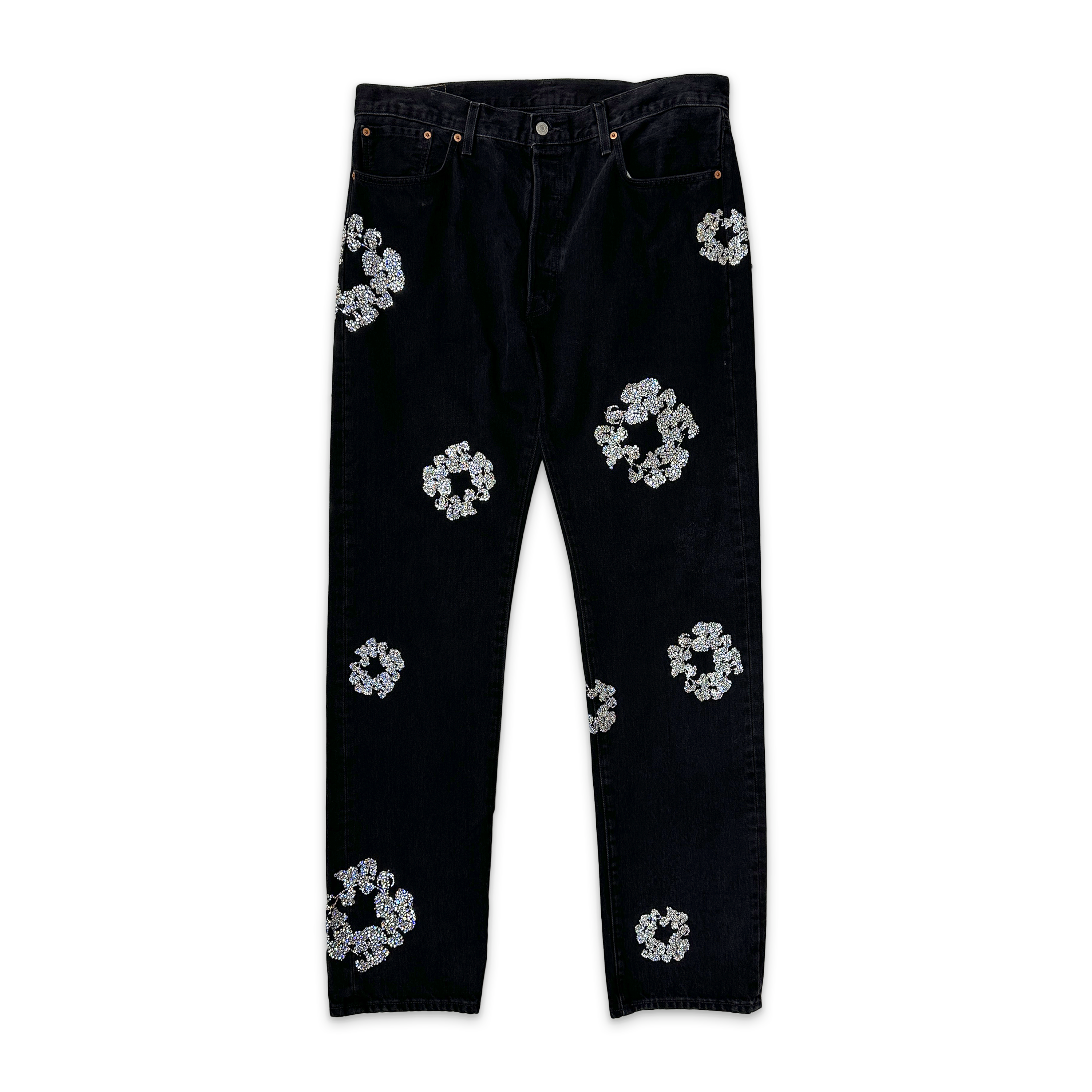 Denim Tears, Bust Down Tears Jeans "Black"