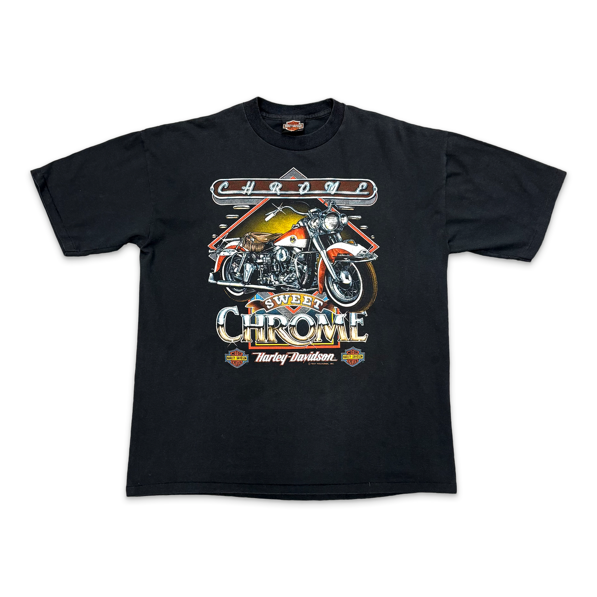 Vintage, Harley Davidson Chrome Sweet Chrome Tee "Black"