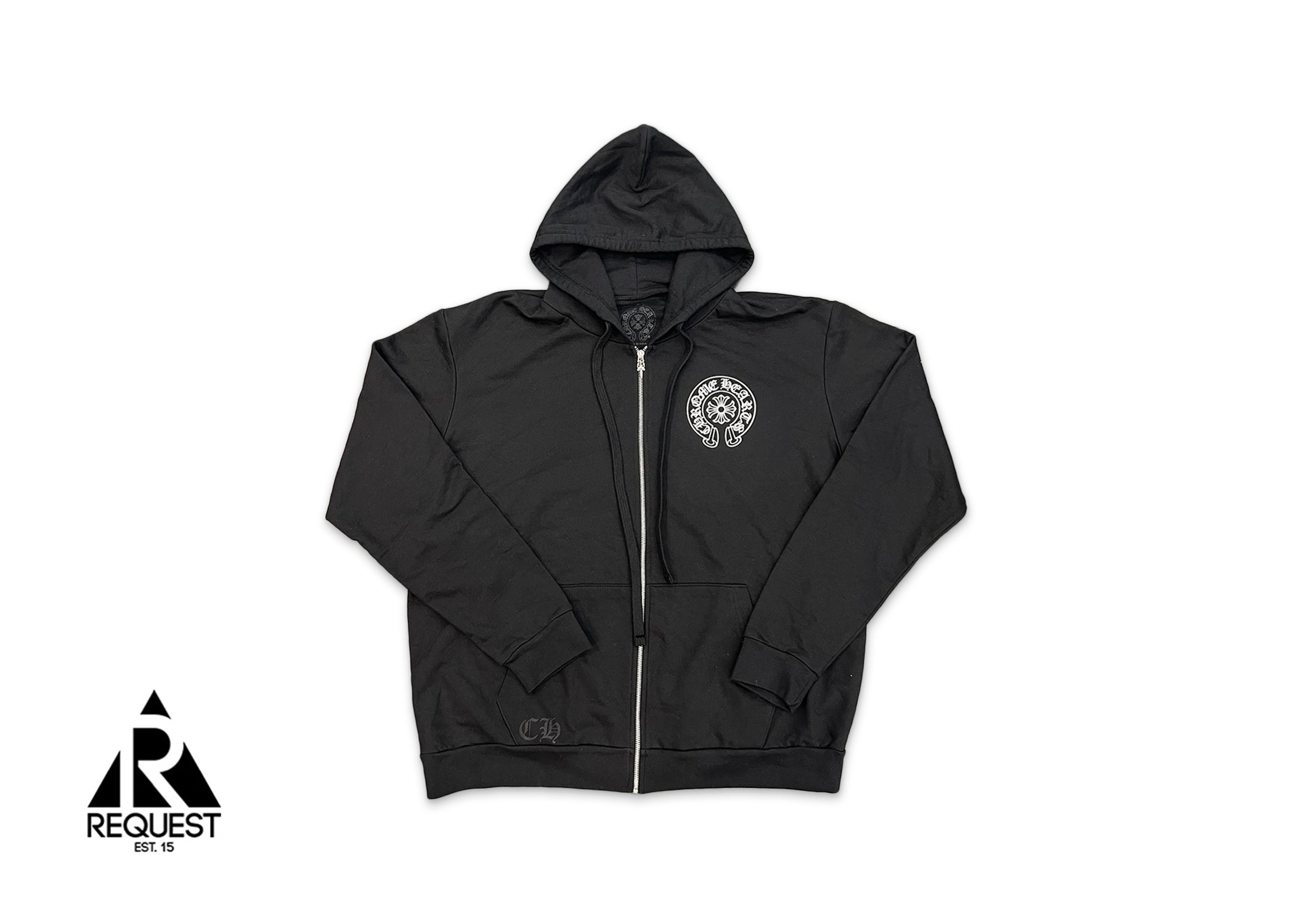 Chrome Hearts, Tokyo Horseshoe Zip-Up Hoodie "Black"