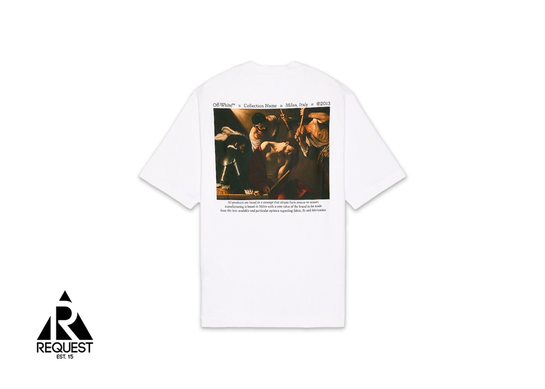 Off White Caravaggio Crowning Skate Tee "White"