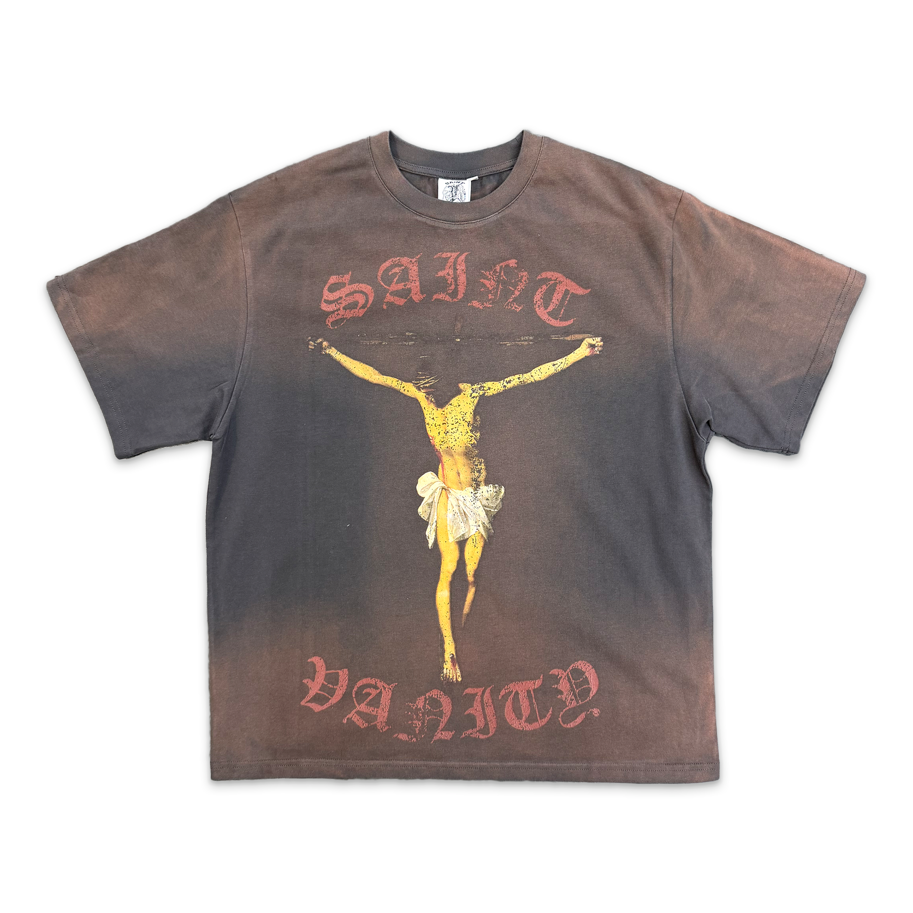 Saint Vanity, Crucified Tee “Vintage Brown”