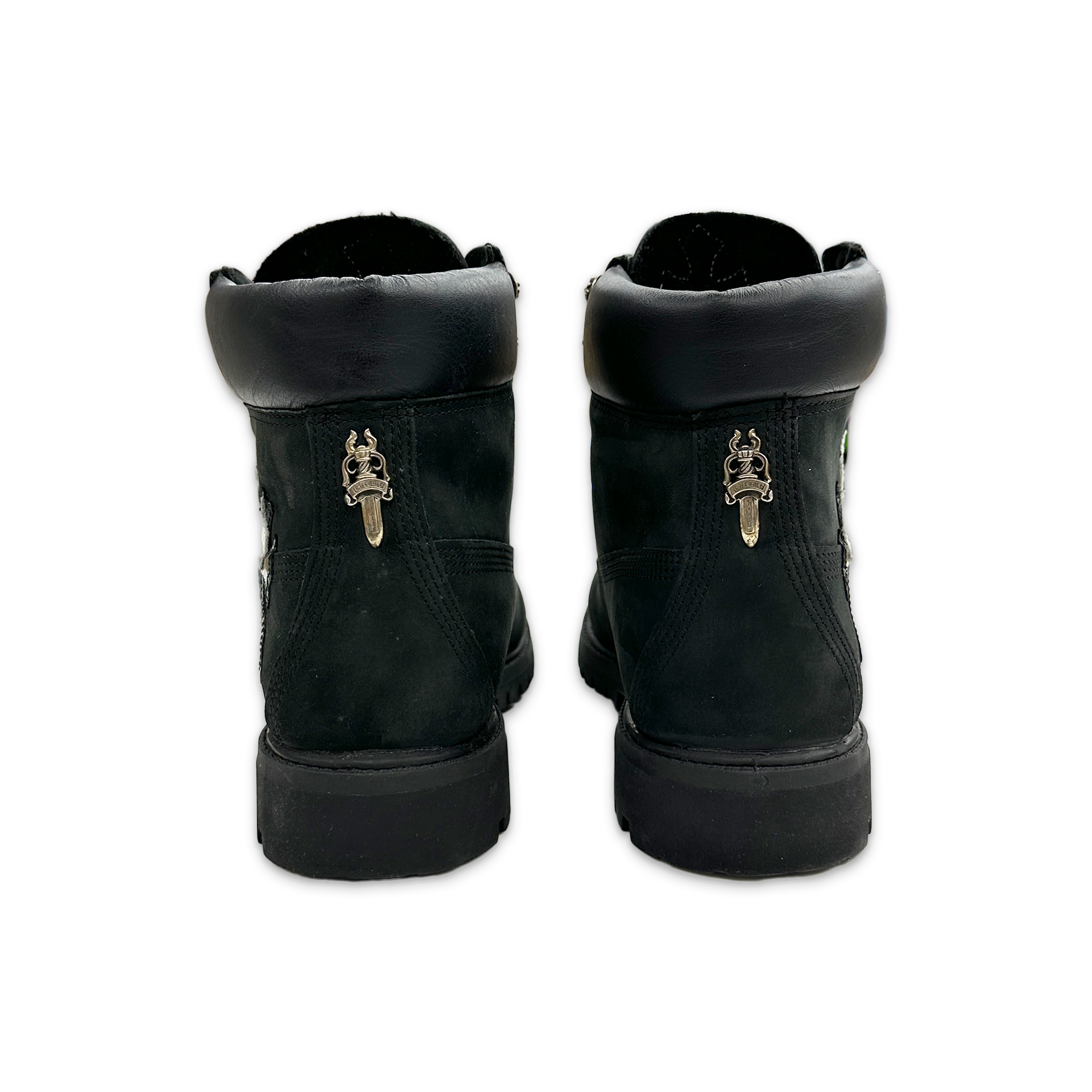 6 Inch Boot With Patches "Black Nubuck"