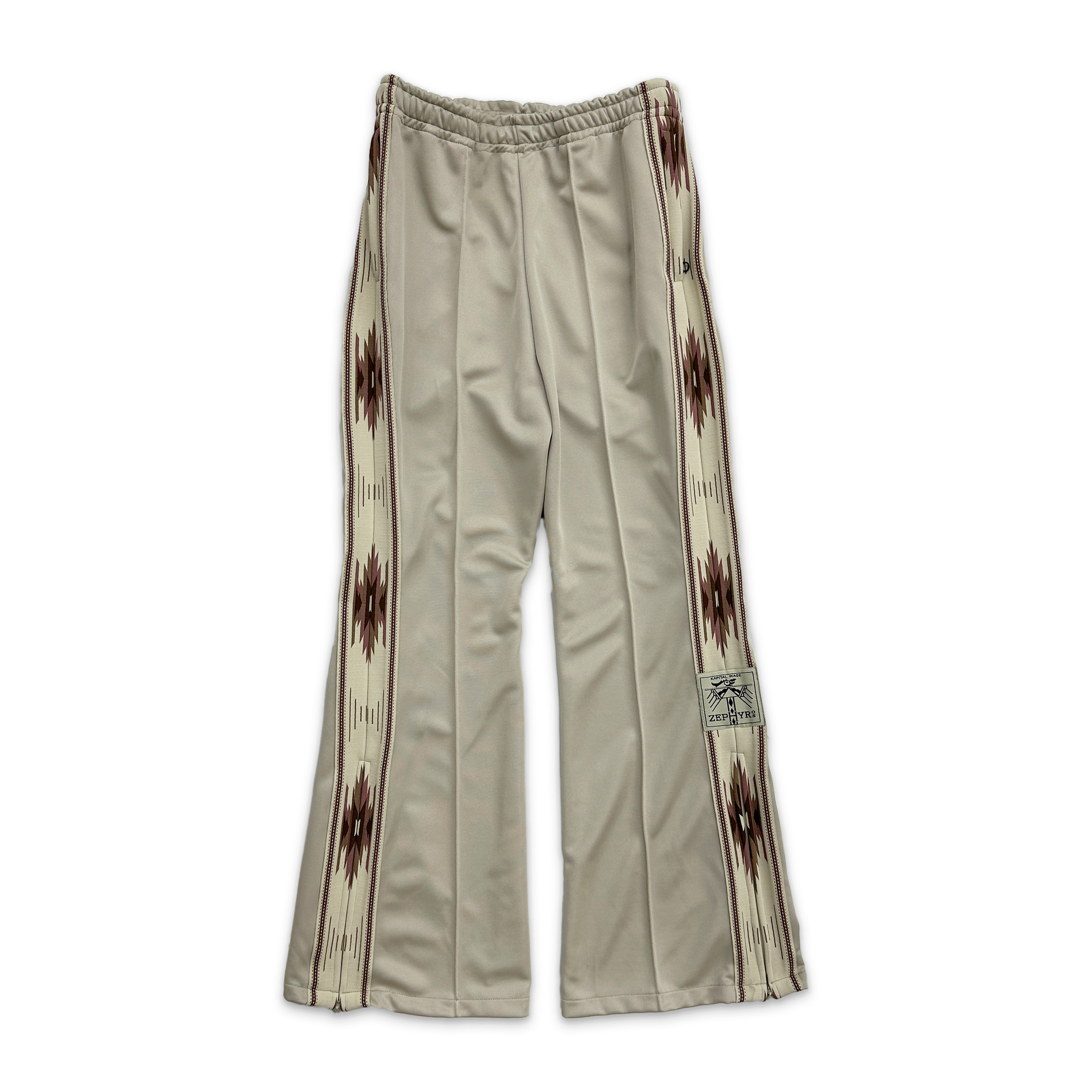 Kapital, Smooth Jersey Kochi & Zephyr Sideline Track Pants "Beige"