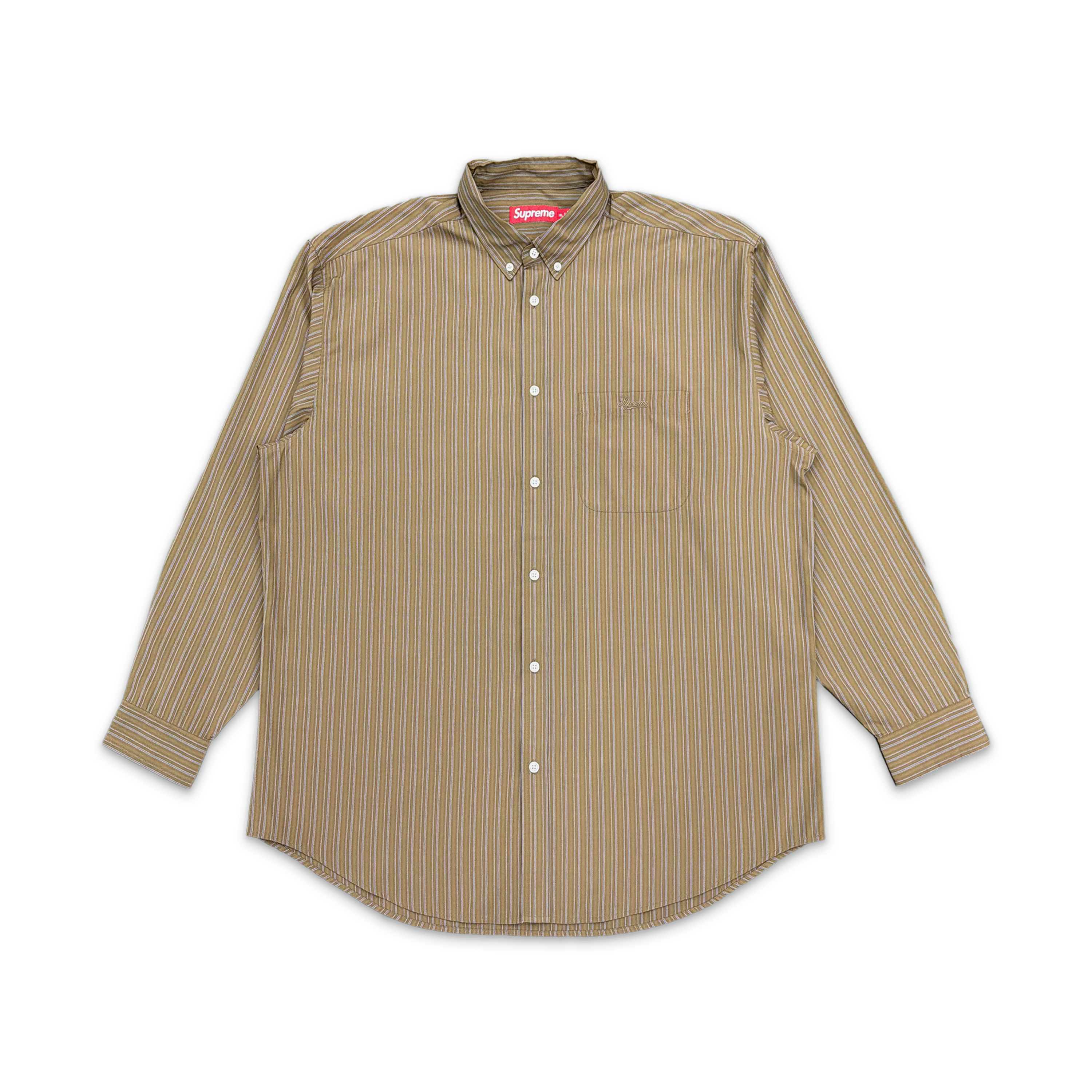 Pinstripe Shirt "Brown"