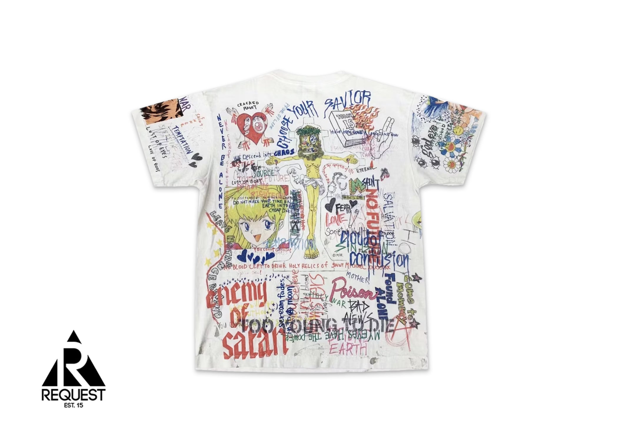 Saint Michael x Takashi Murakami Graphic Tee "White"