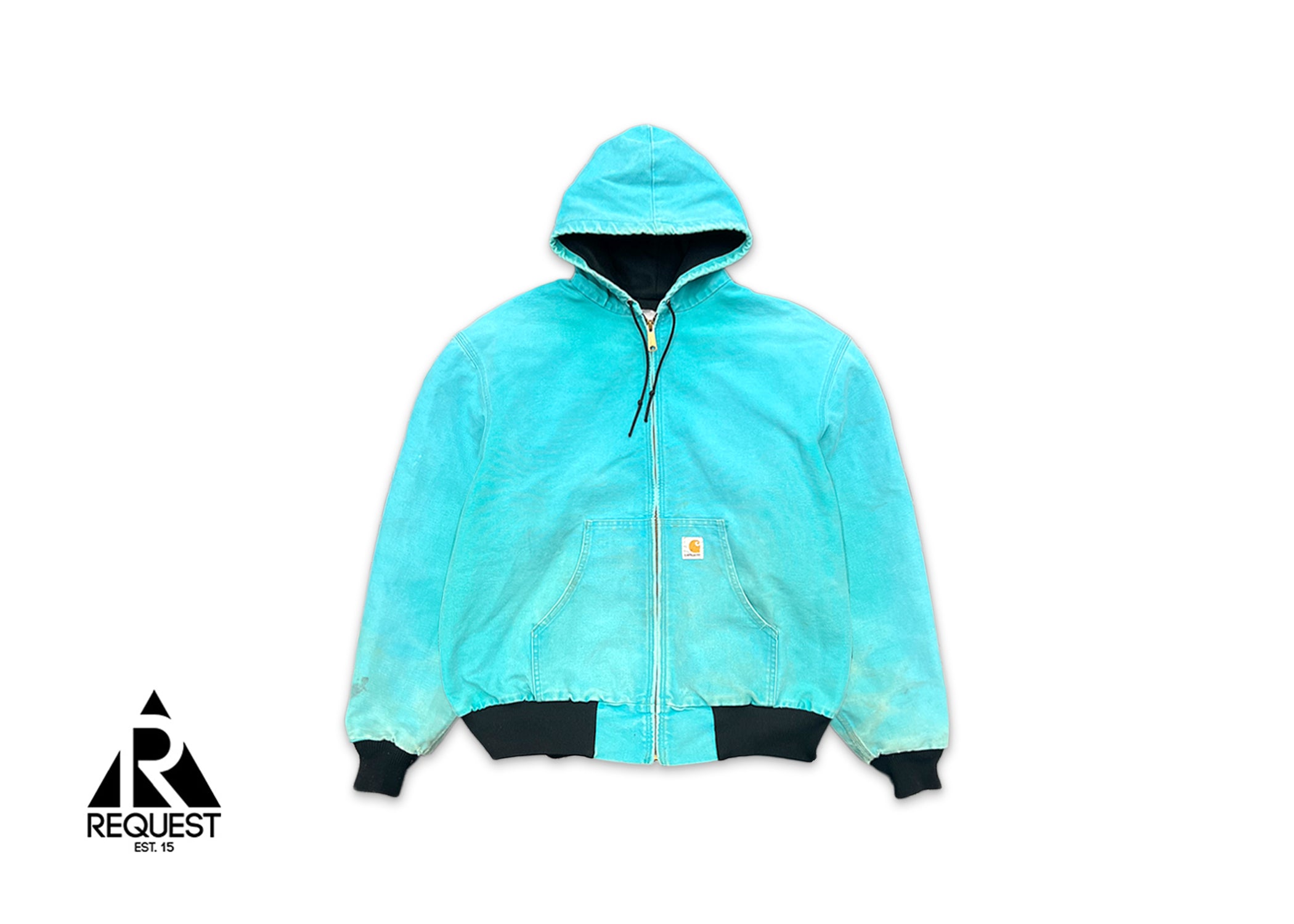 Vintage, Carhartt Hooded Zip Up Jacket "Teal"