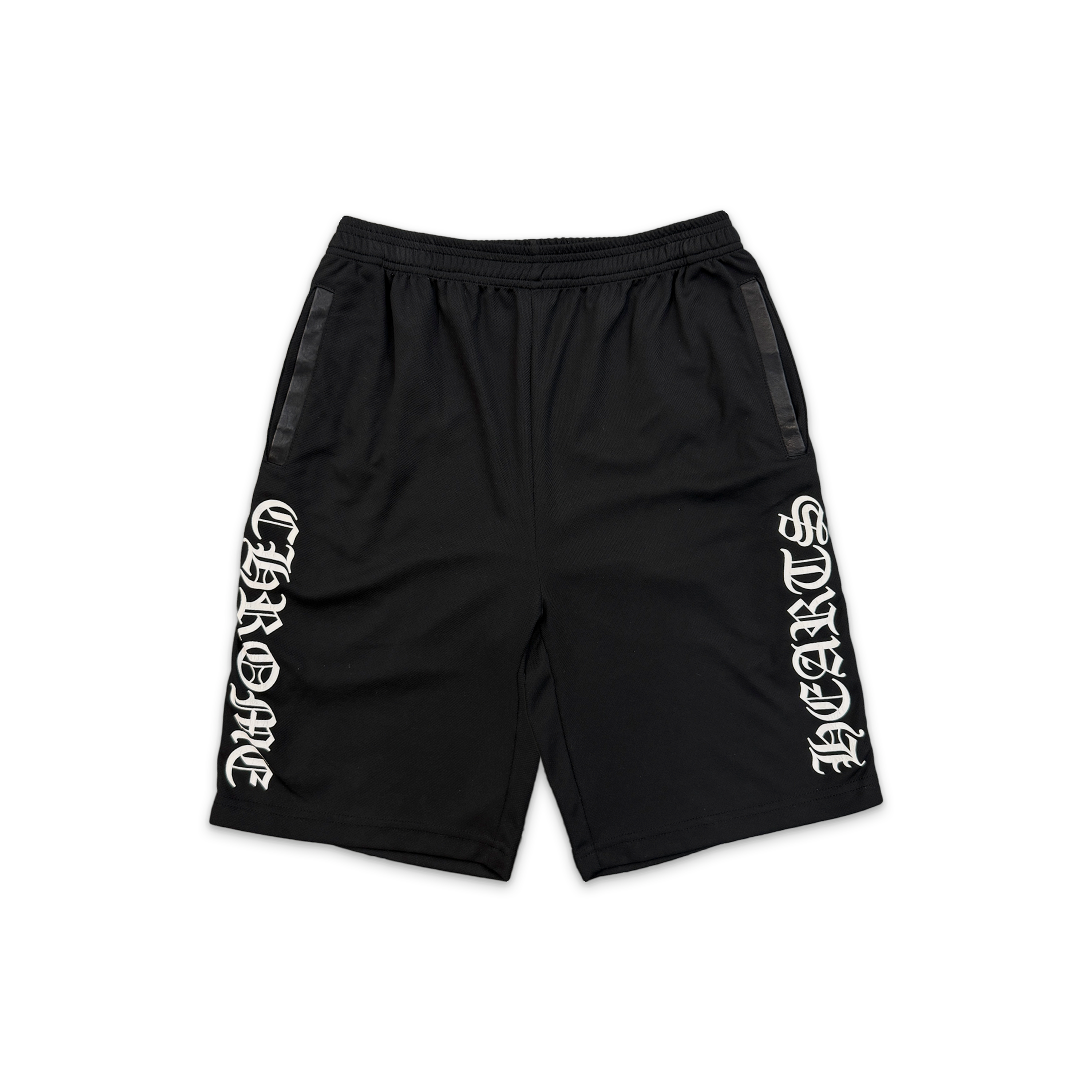 Chrome Hearts, Tearaway Track Shorts "Black/White"