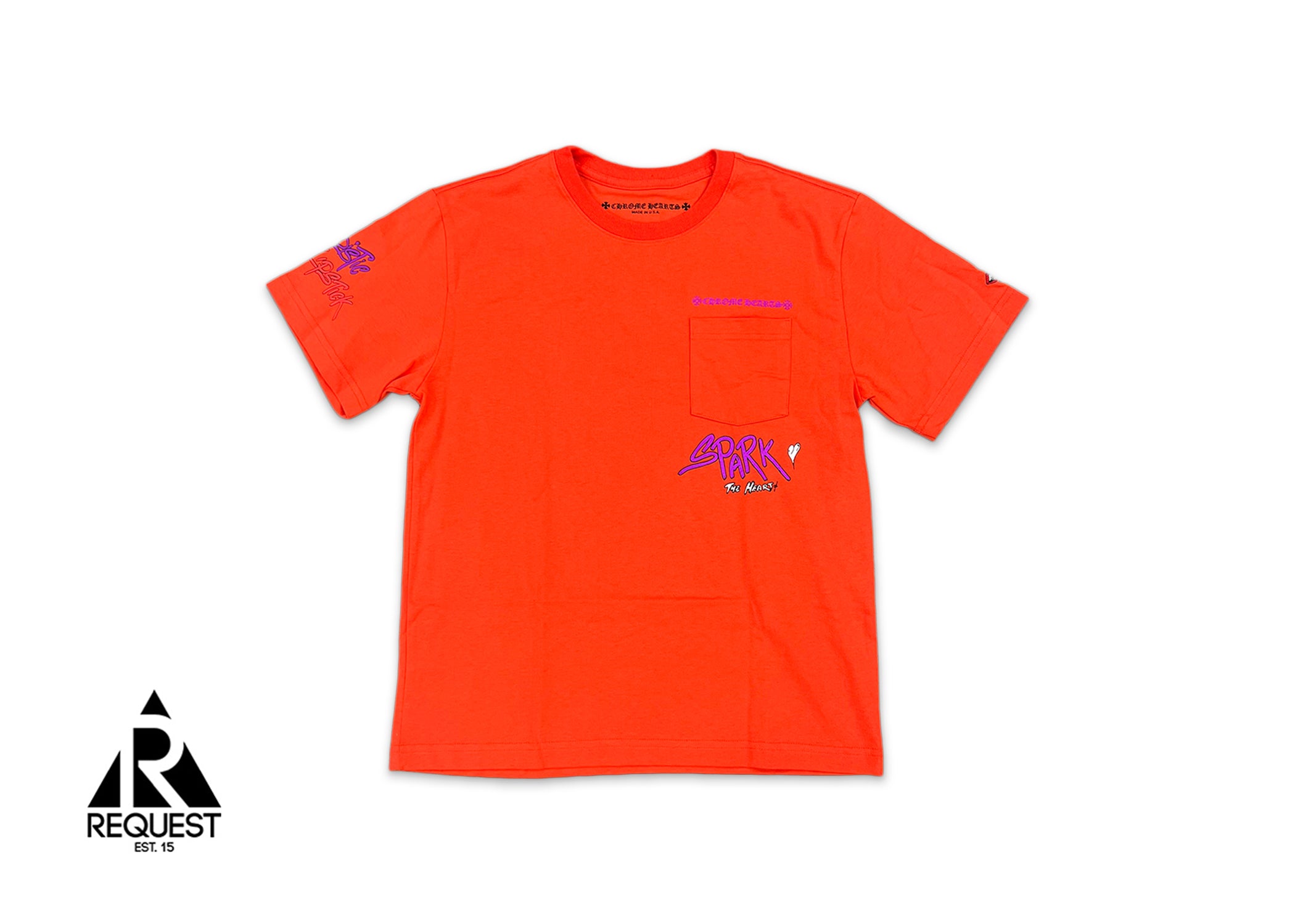 Chrome Hearts Matty Boy Tee "Sick Heart on Fire"