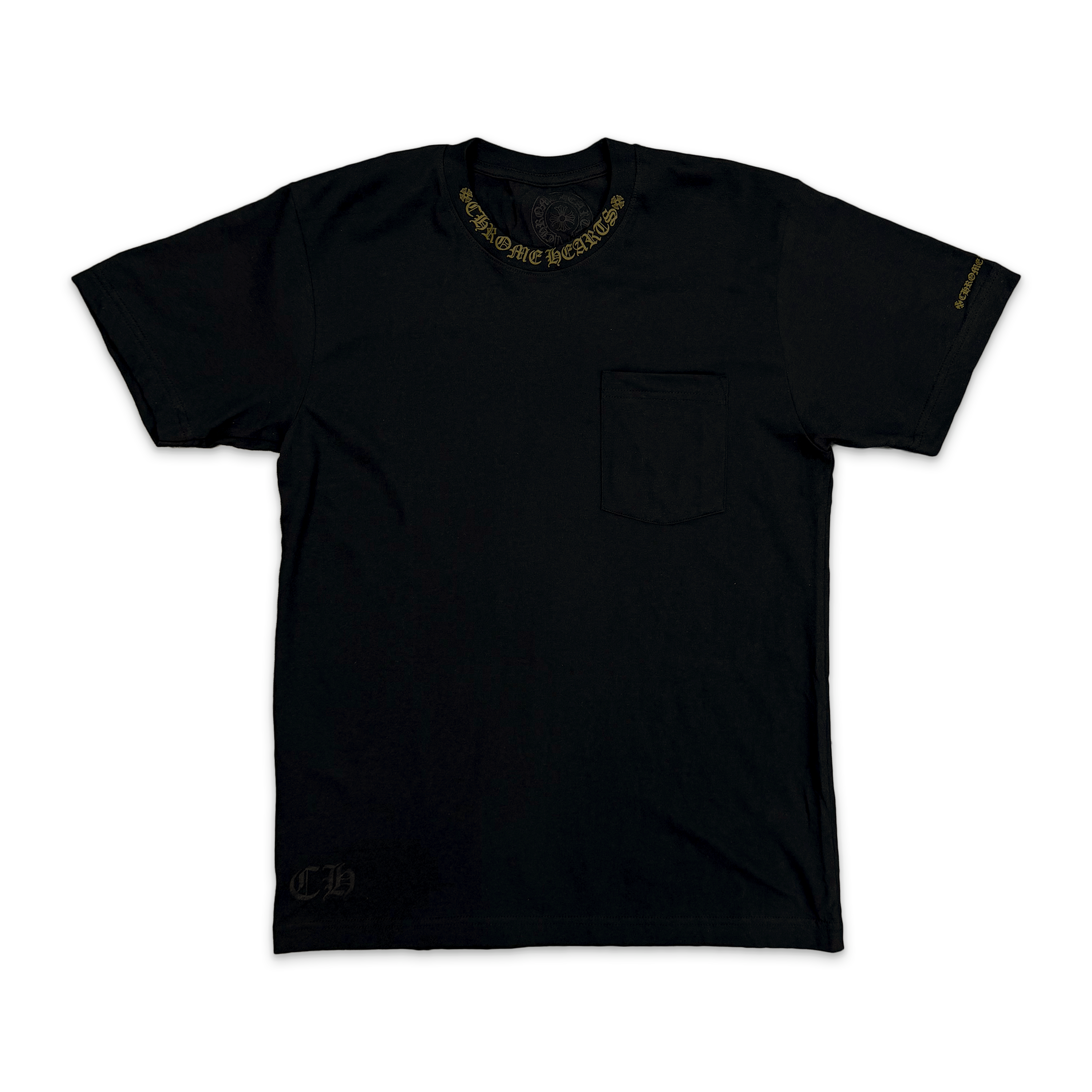 Chrome Hearts, Neck Logo Pocket Tee "Army Green"