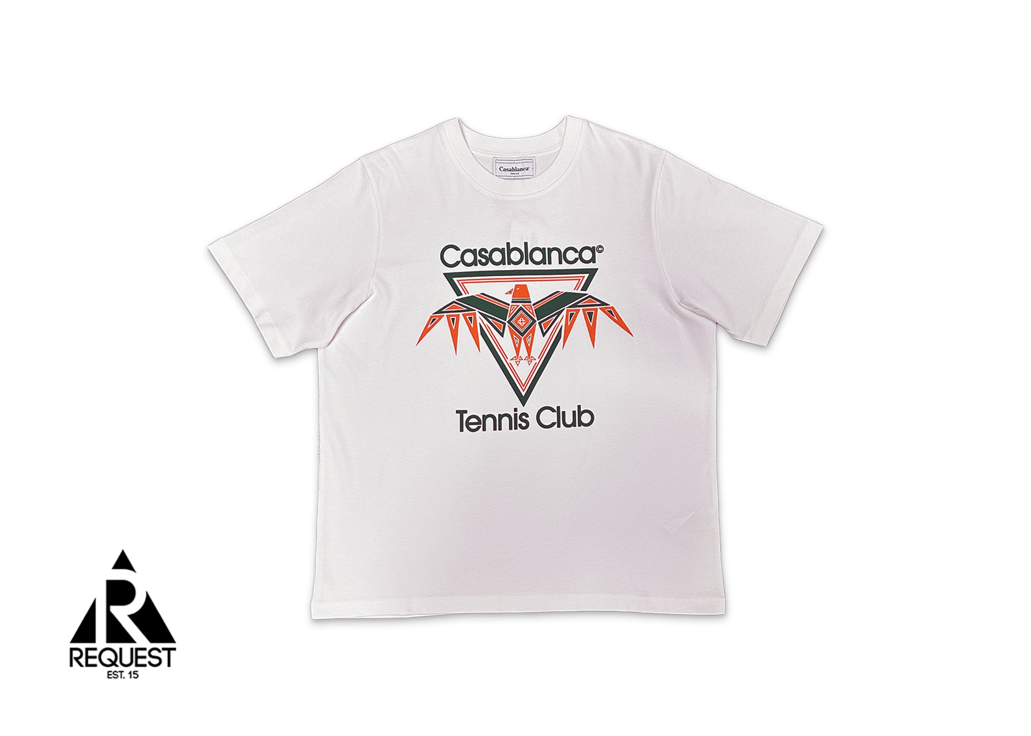Casablanca, Playful Eagle Printed Tee "White"