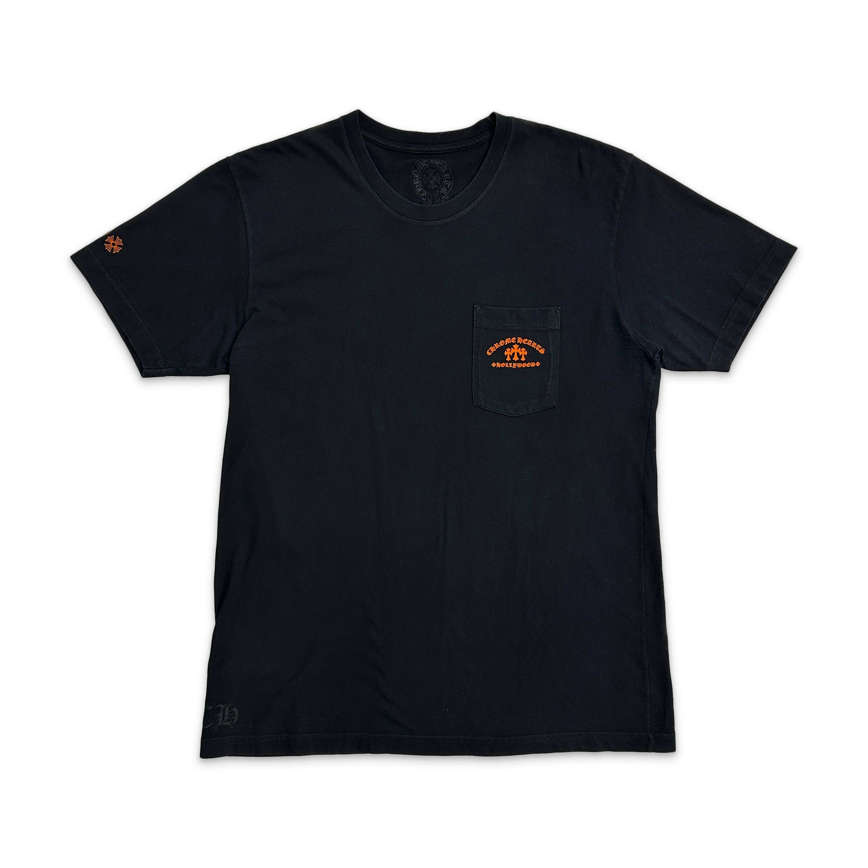 Chrome Hearts, Orange Triple Cross Hollywood Tee "Black"