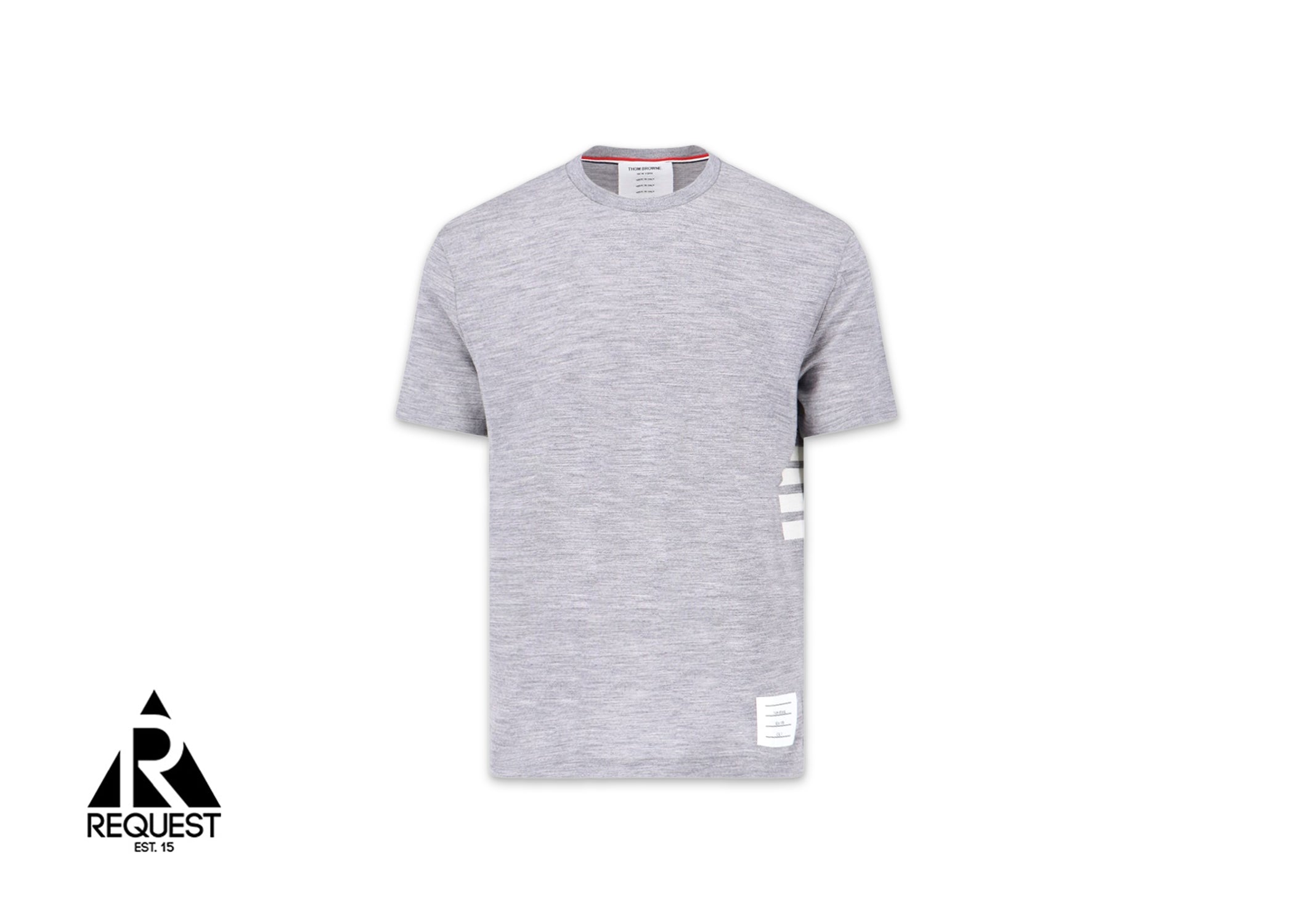 Thom Browne 4 Bar Wool Tee "Grey"