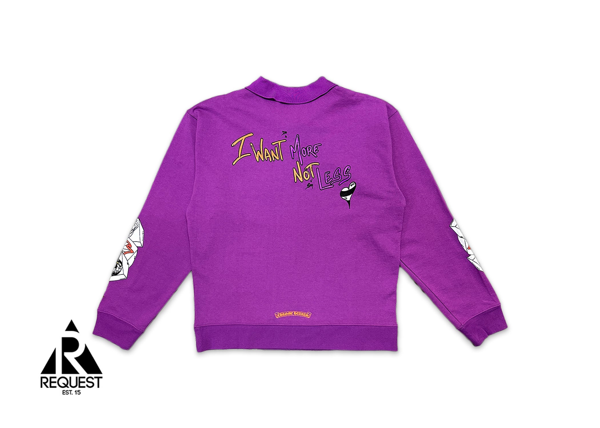 Chrome Hearts, Matty Boy I Want More Not Less Rugby Polo "Purple"