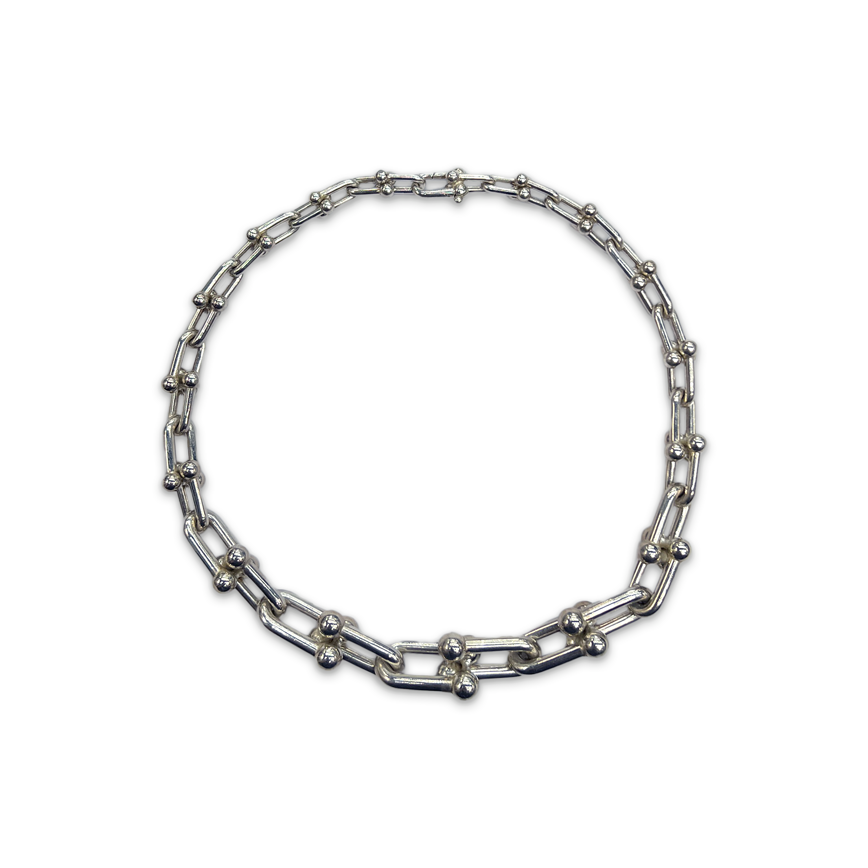 Tiffany, Graduated Link Necklace "Silver"