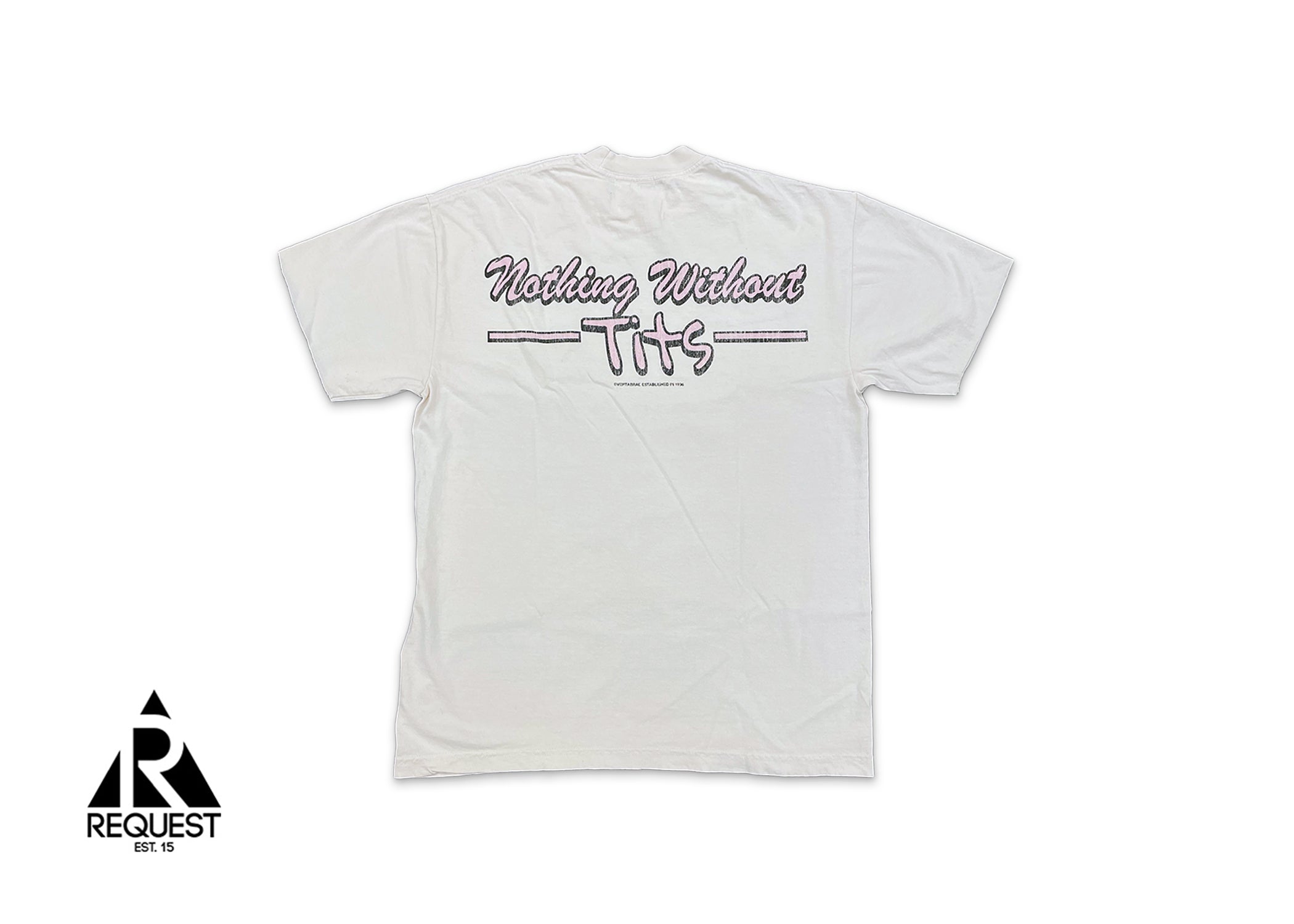 Vertabrae Show Me Your T*ts Tee "White"