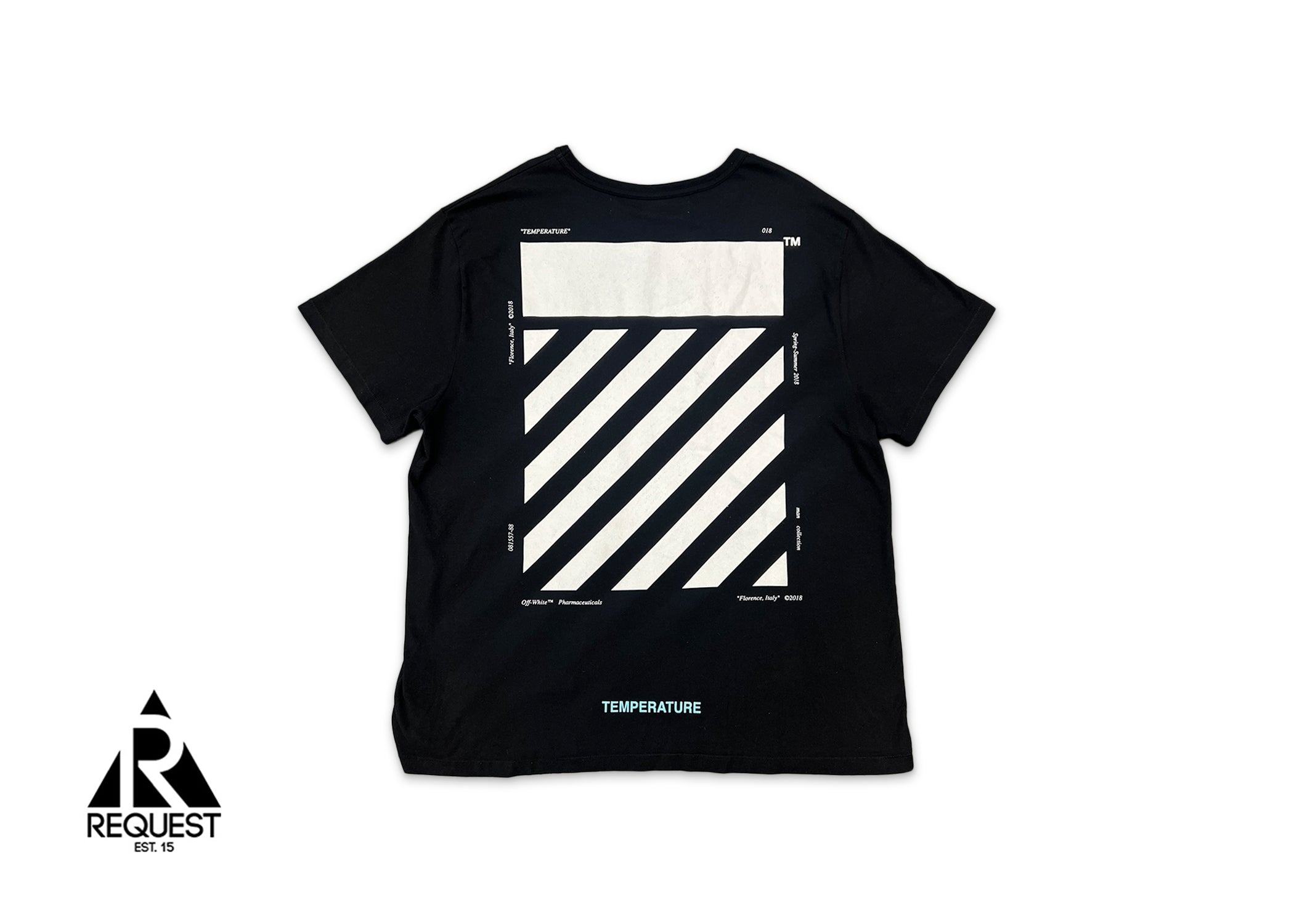 Off-White, Temperature Tee "Black"