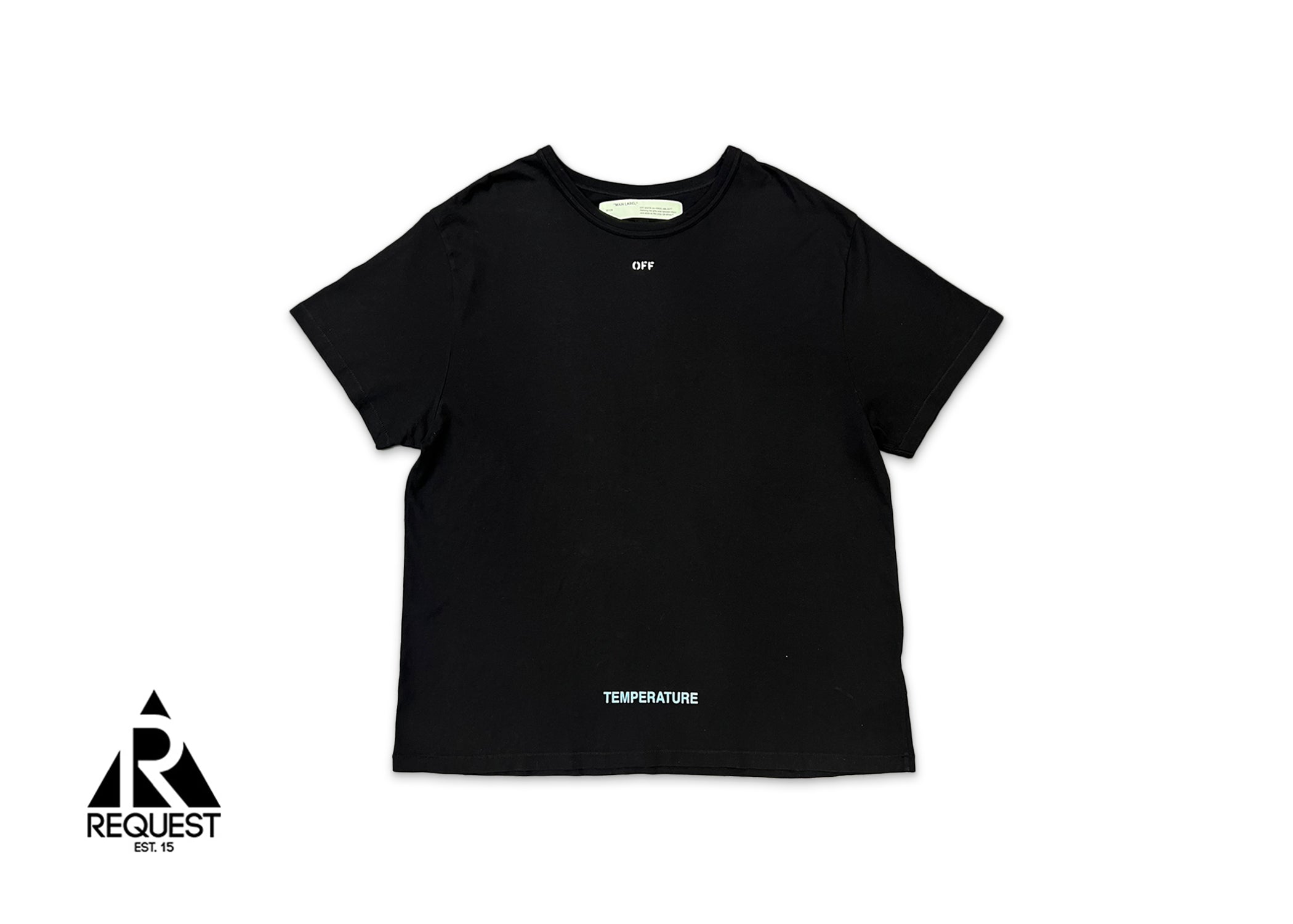 Off-White, Temperature Tee "Black"