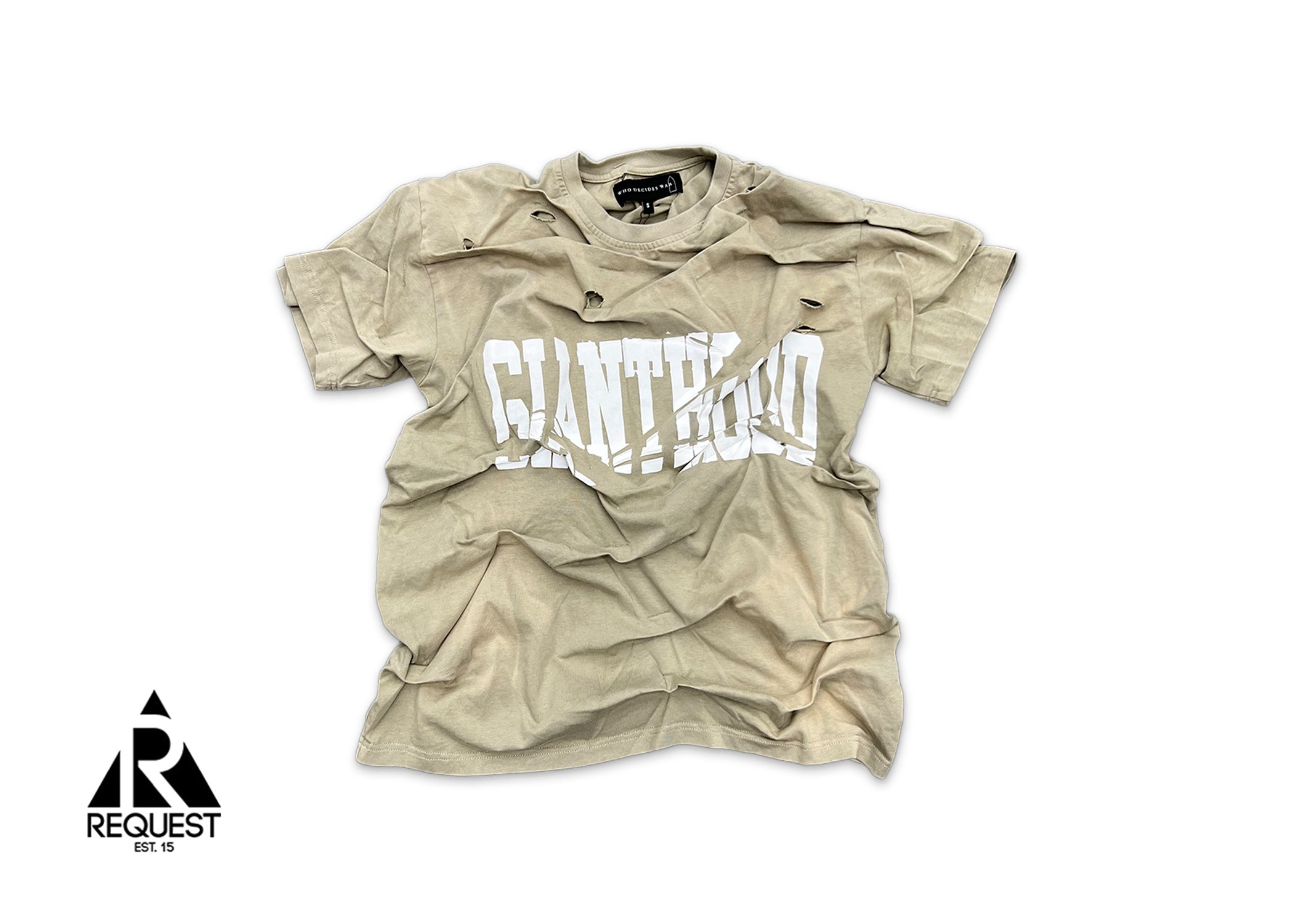 Who Decides War, Gianthood Jersey Tee "Tan"
