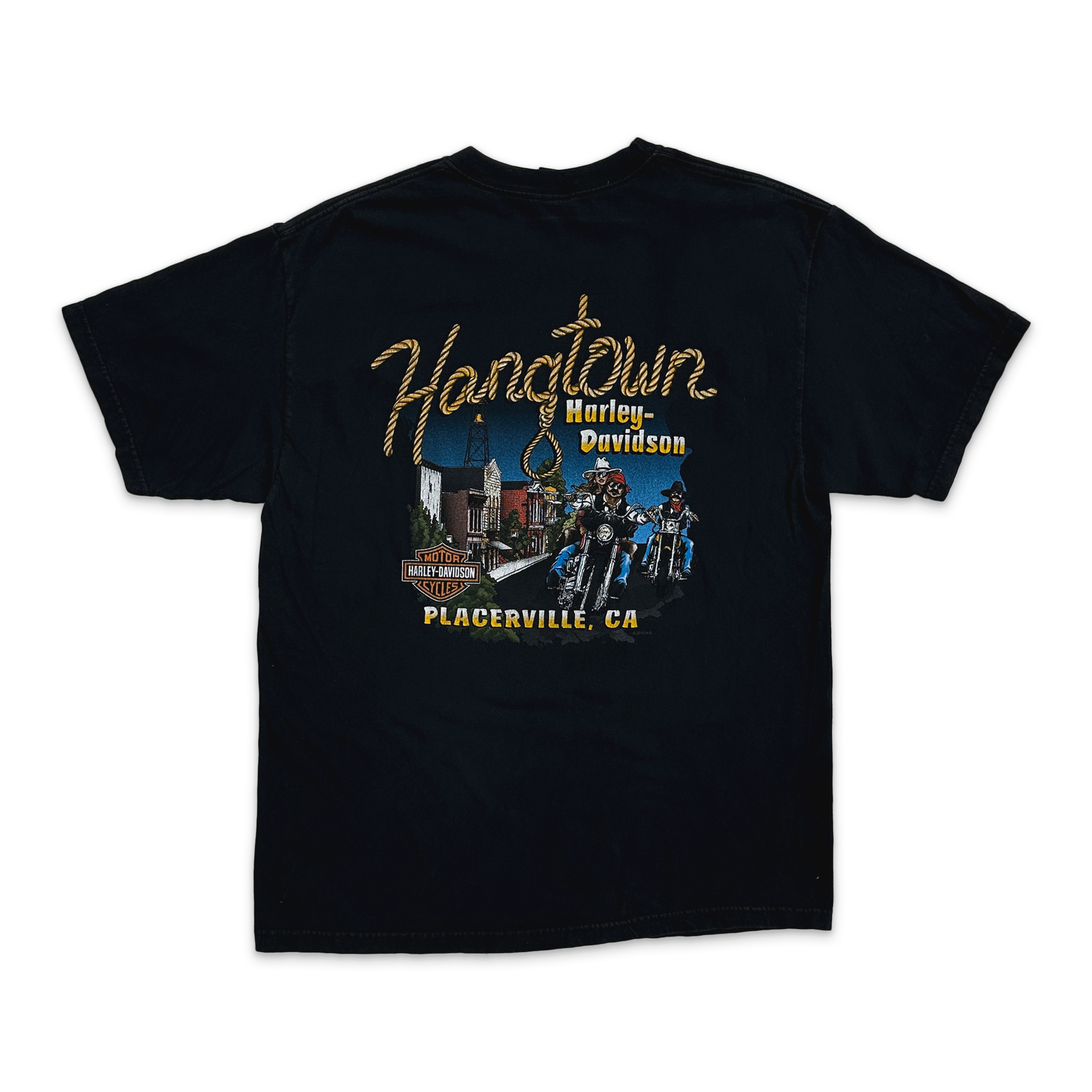Harley Davidson Ride Hard Live Fast Tee "Faded Black"