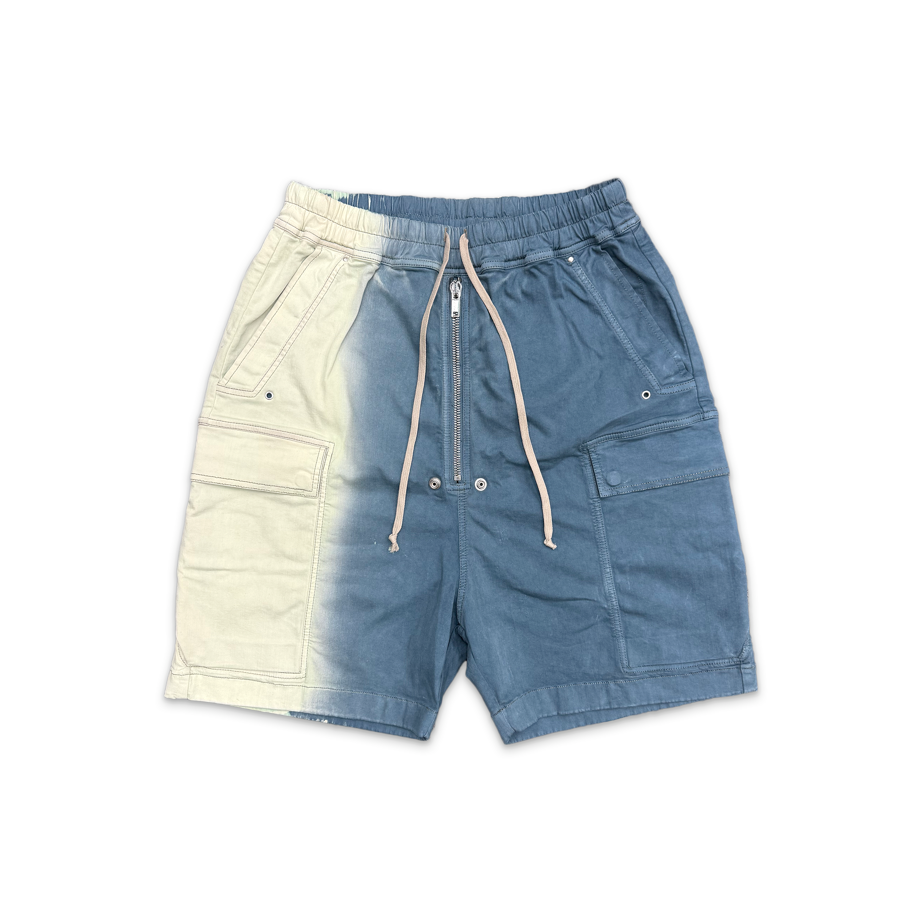 Rick Owens DRKSHDW, Cargo Bela Shorts "Toothpaste Degrade"