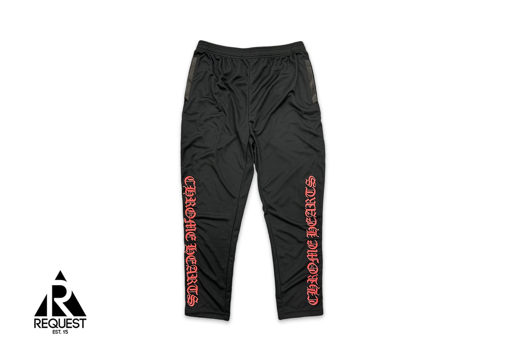 Chrome Hearts, Side Stripe Track Pants "Black & Red"