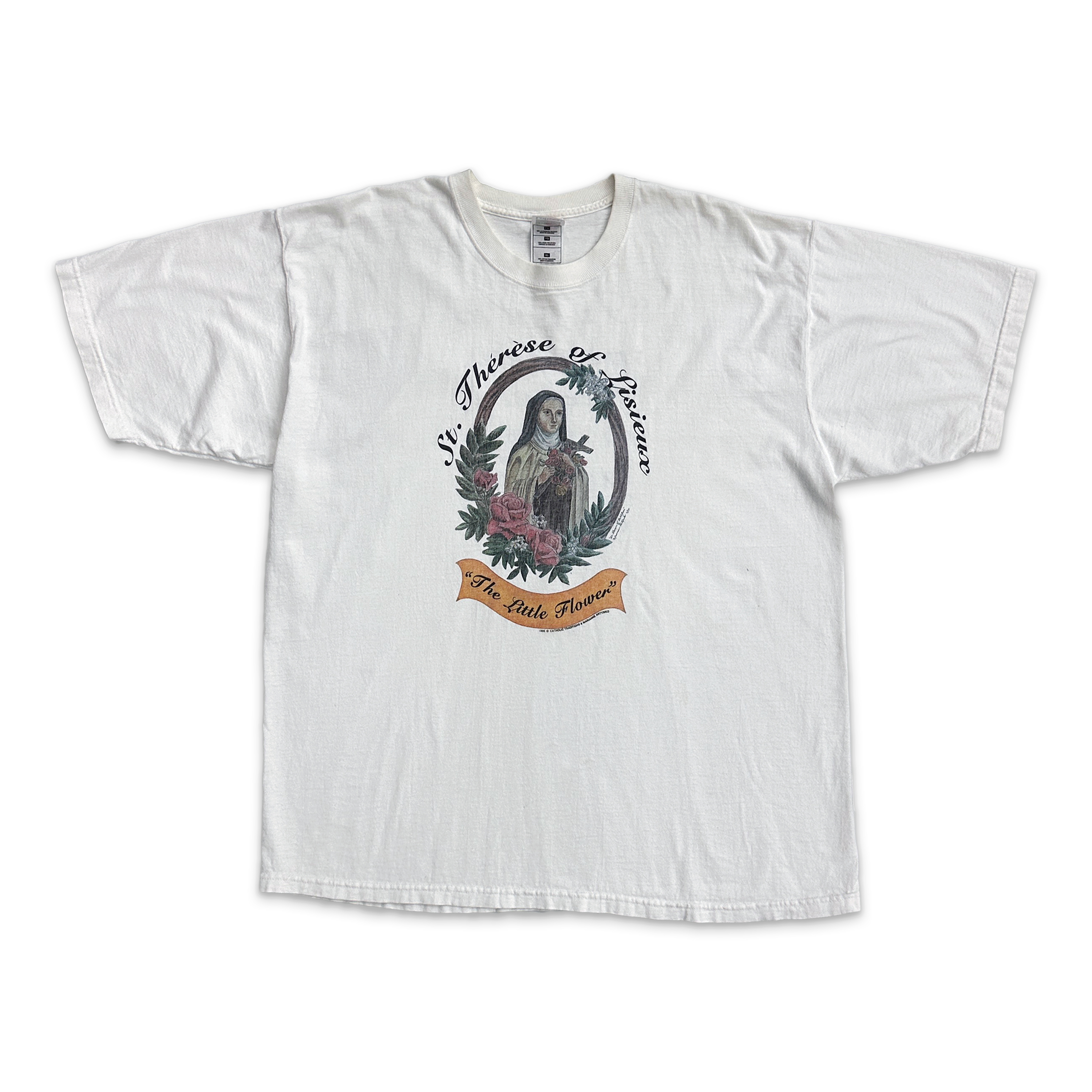 Saint Teresa Vintage Tee "White"