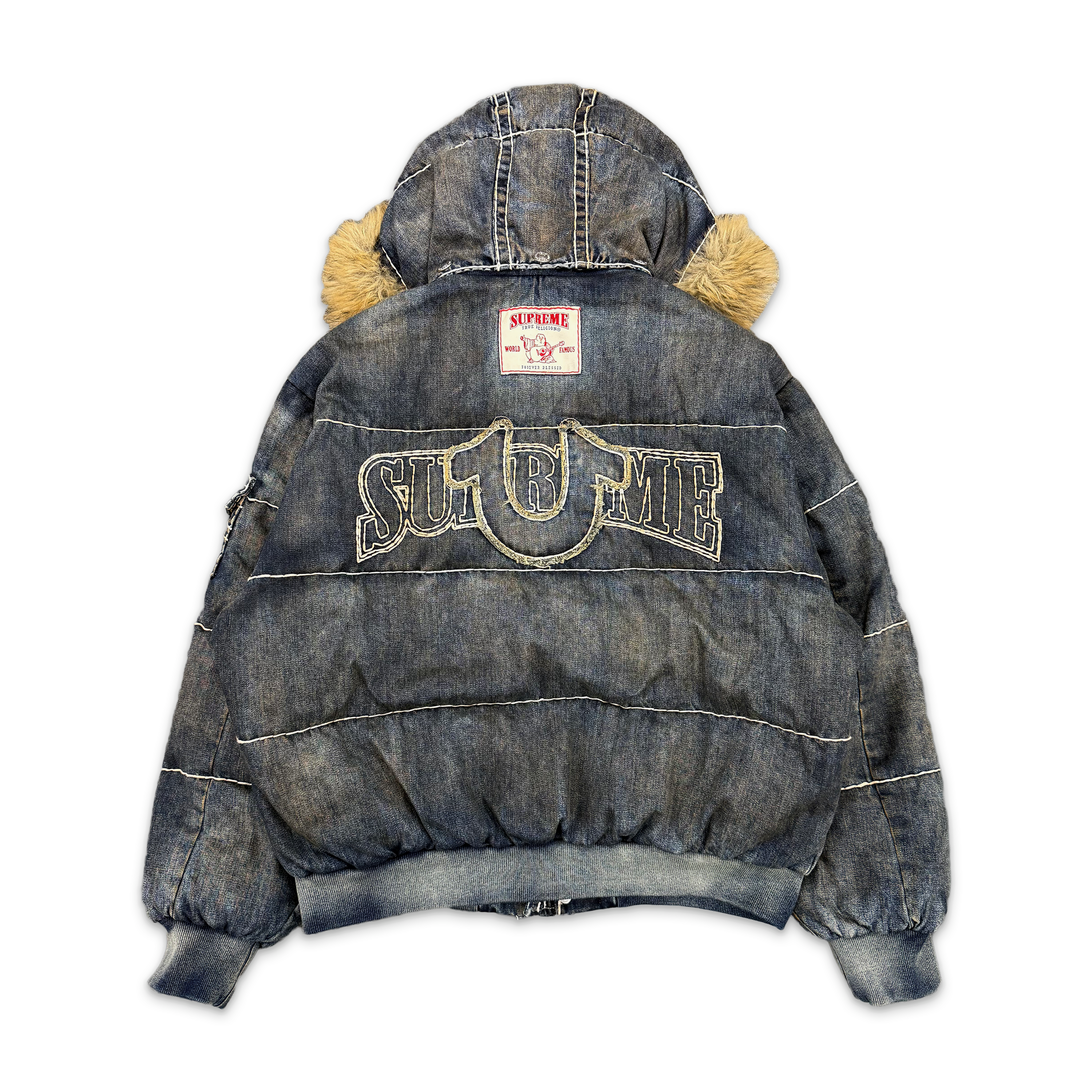 True Religion Puffer Jacket FW25 "Dirty Indigo"