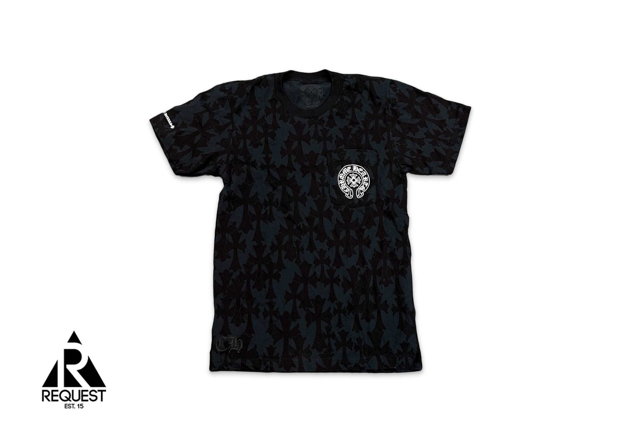 Chrome Hearts Cemetery Cross Print Tee "Black"
