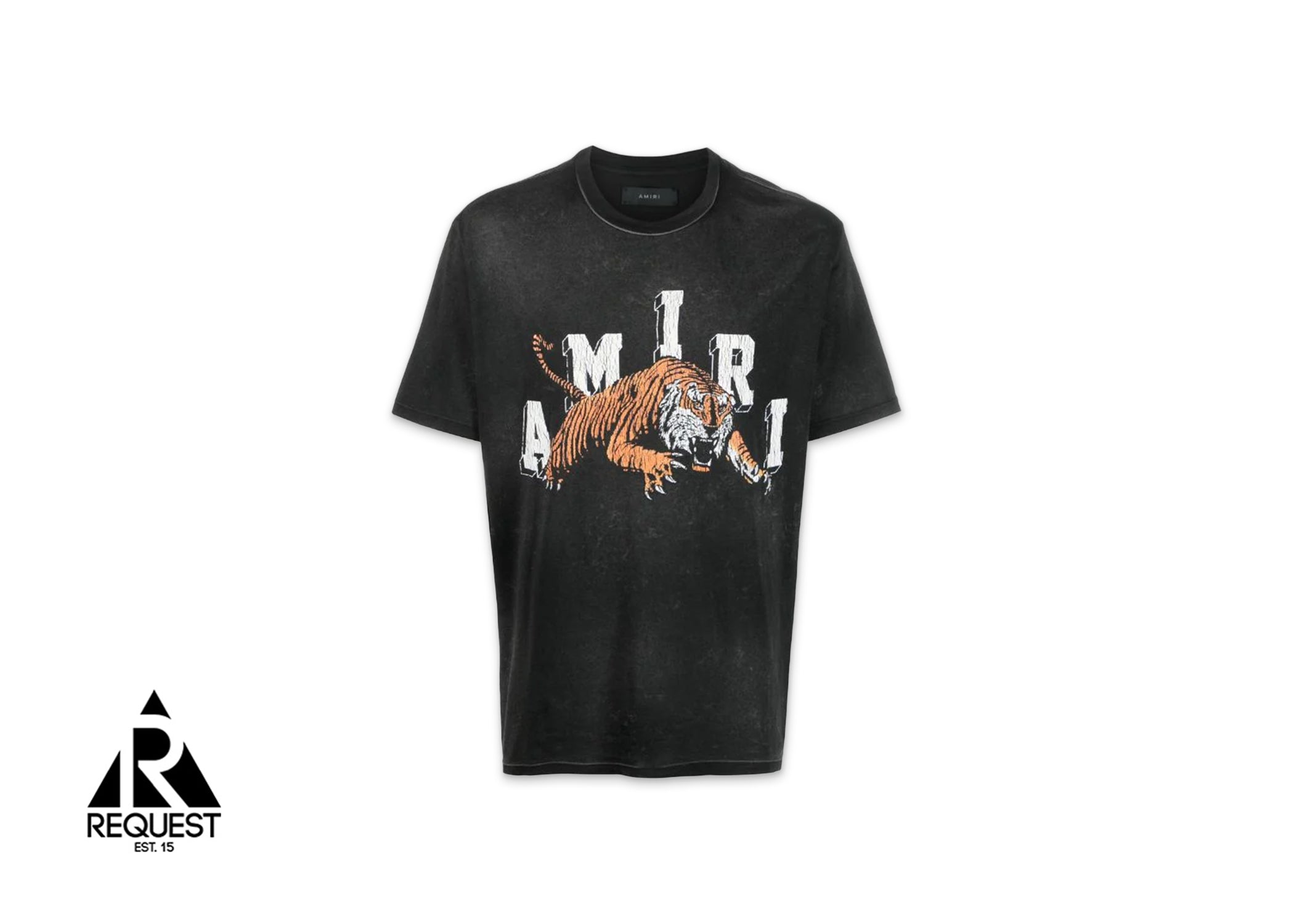 Amiri Vintage Tiger Print Tee "Black"
