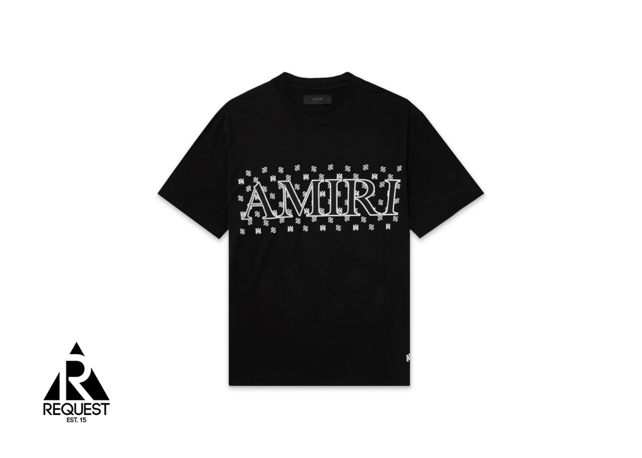 Amiri Paisley Tee "Black White"