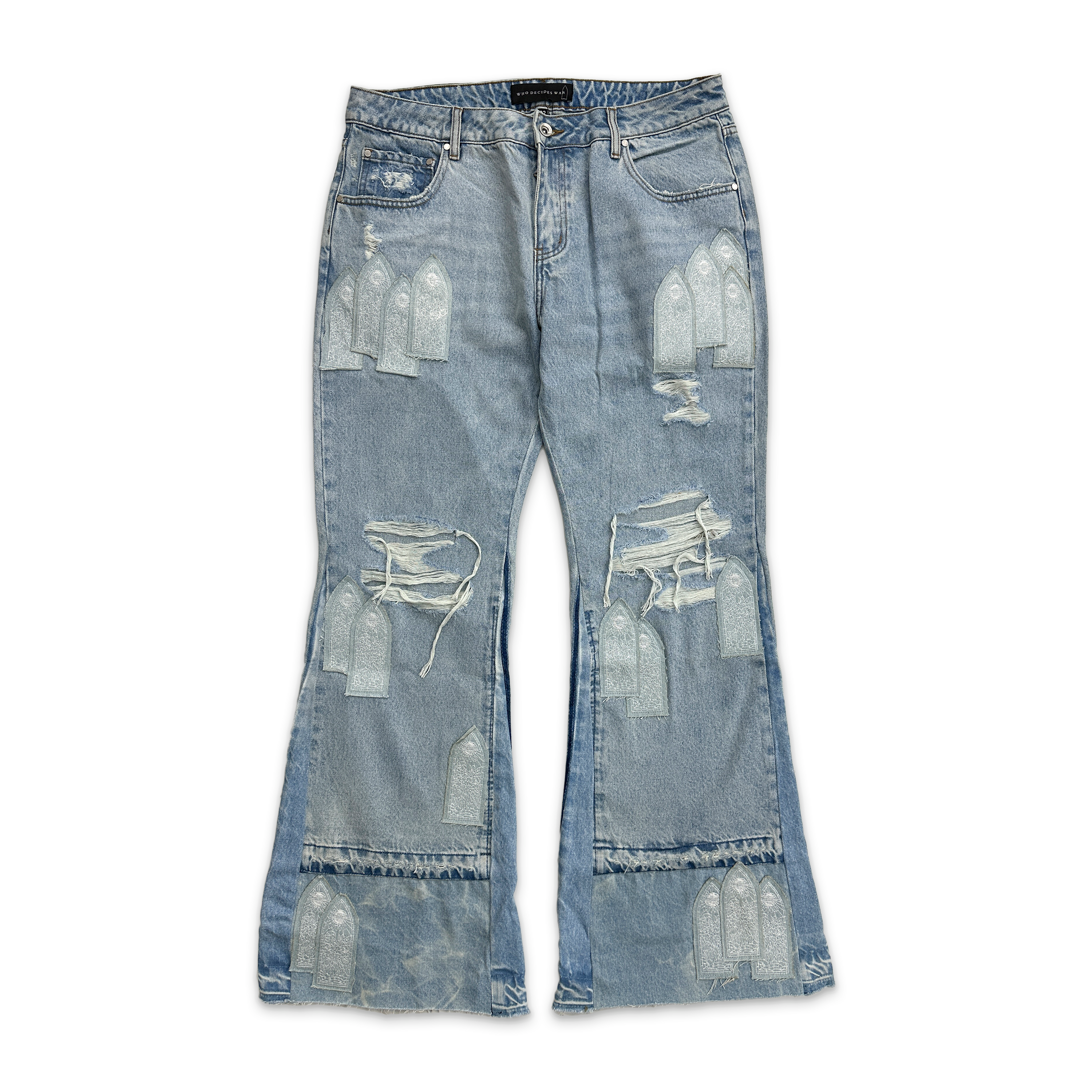 Who Decides War, Cerulean Arch Patched Denim "Sky" (W)