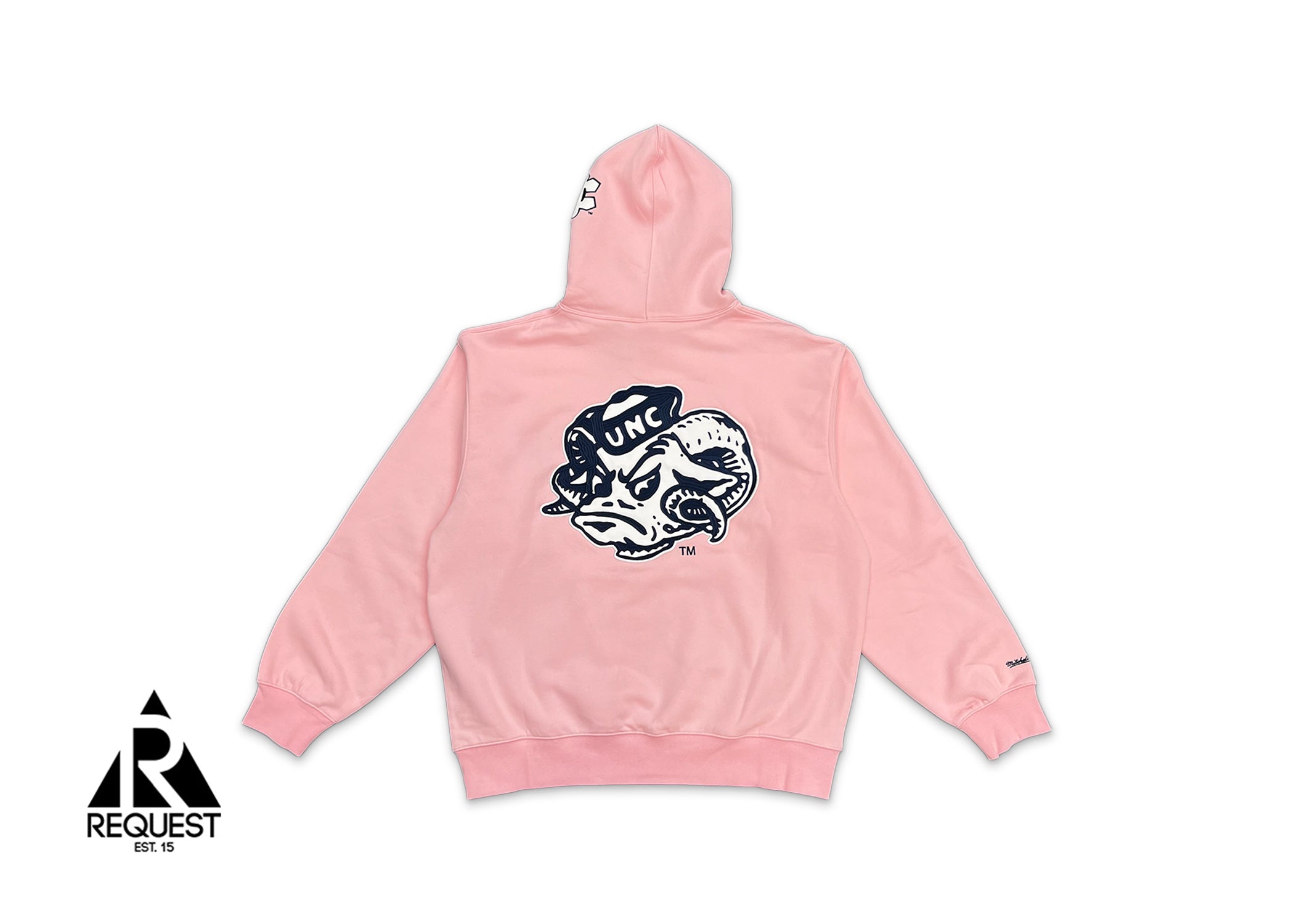 Supreme, Mitchell & Ness NCAA Hooded Sweatshirt "UNC Pink"