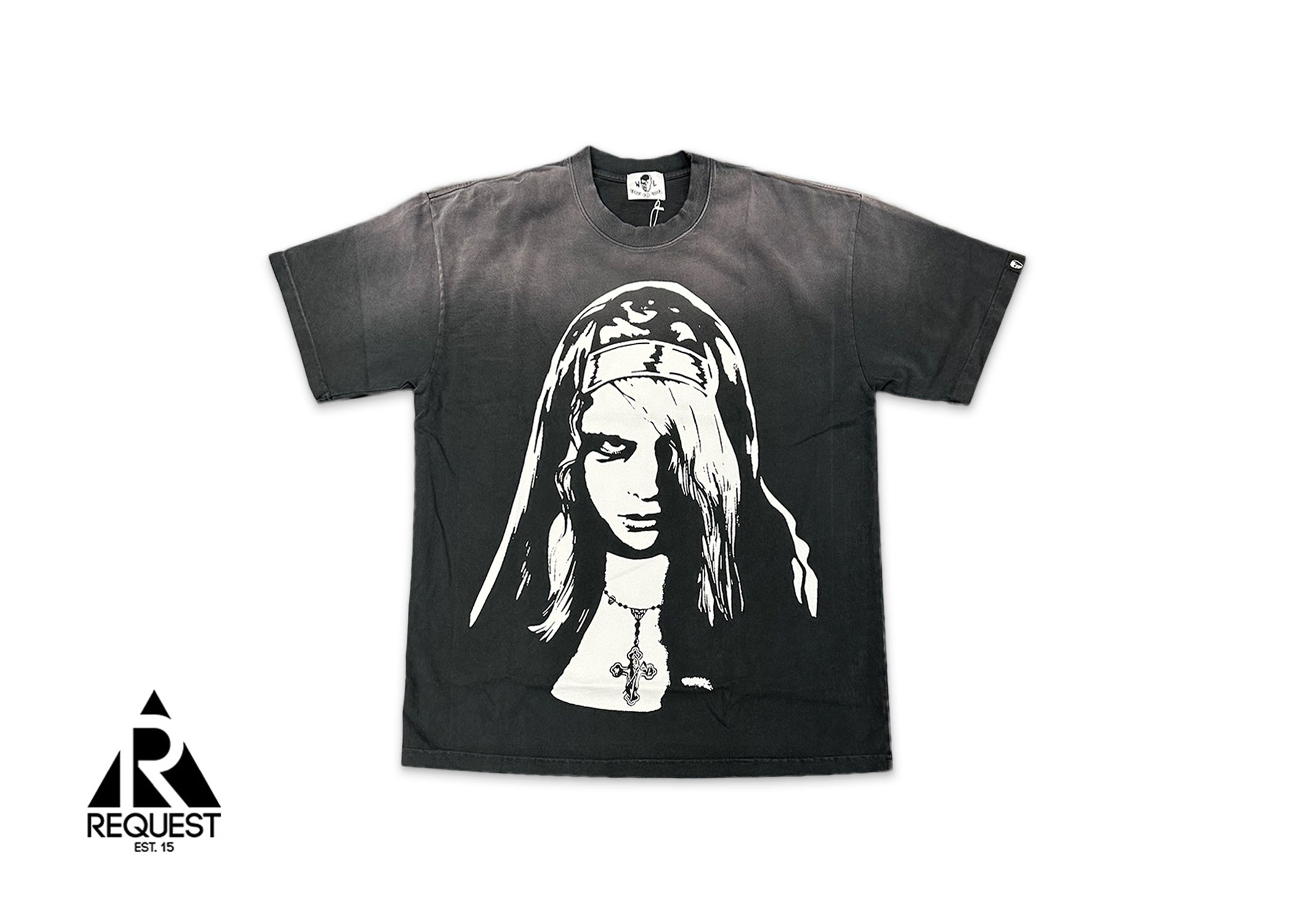 Warren Lotas Nun Sun Faded Tee "Black"