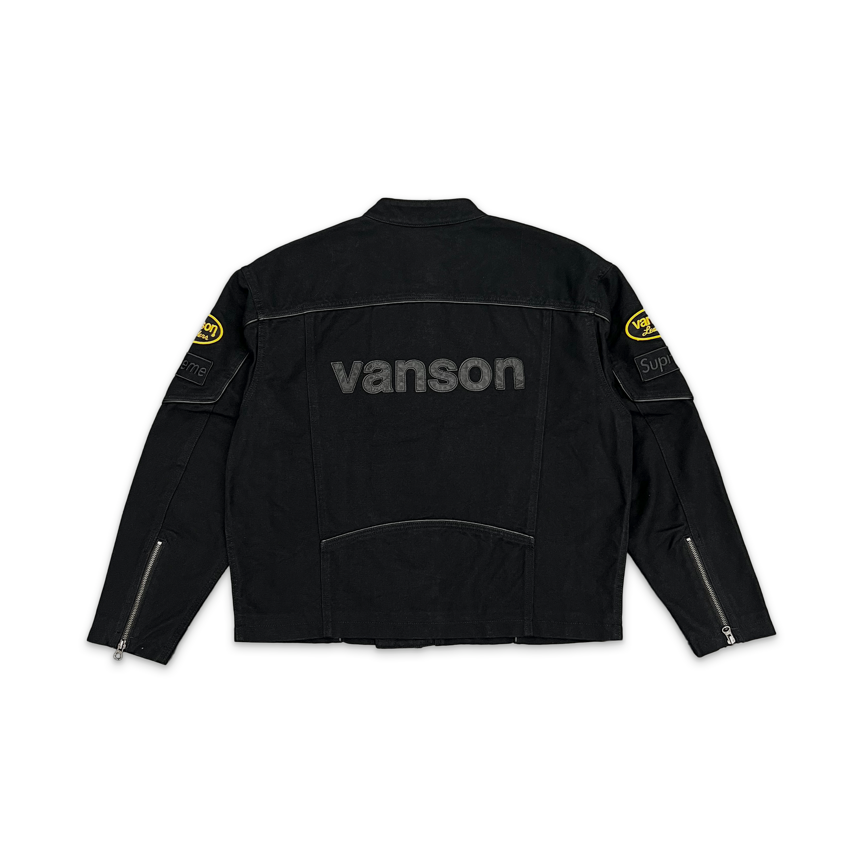 Supreme, Vanson Leathers Cordura Cotton Jacket “Black”