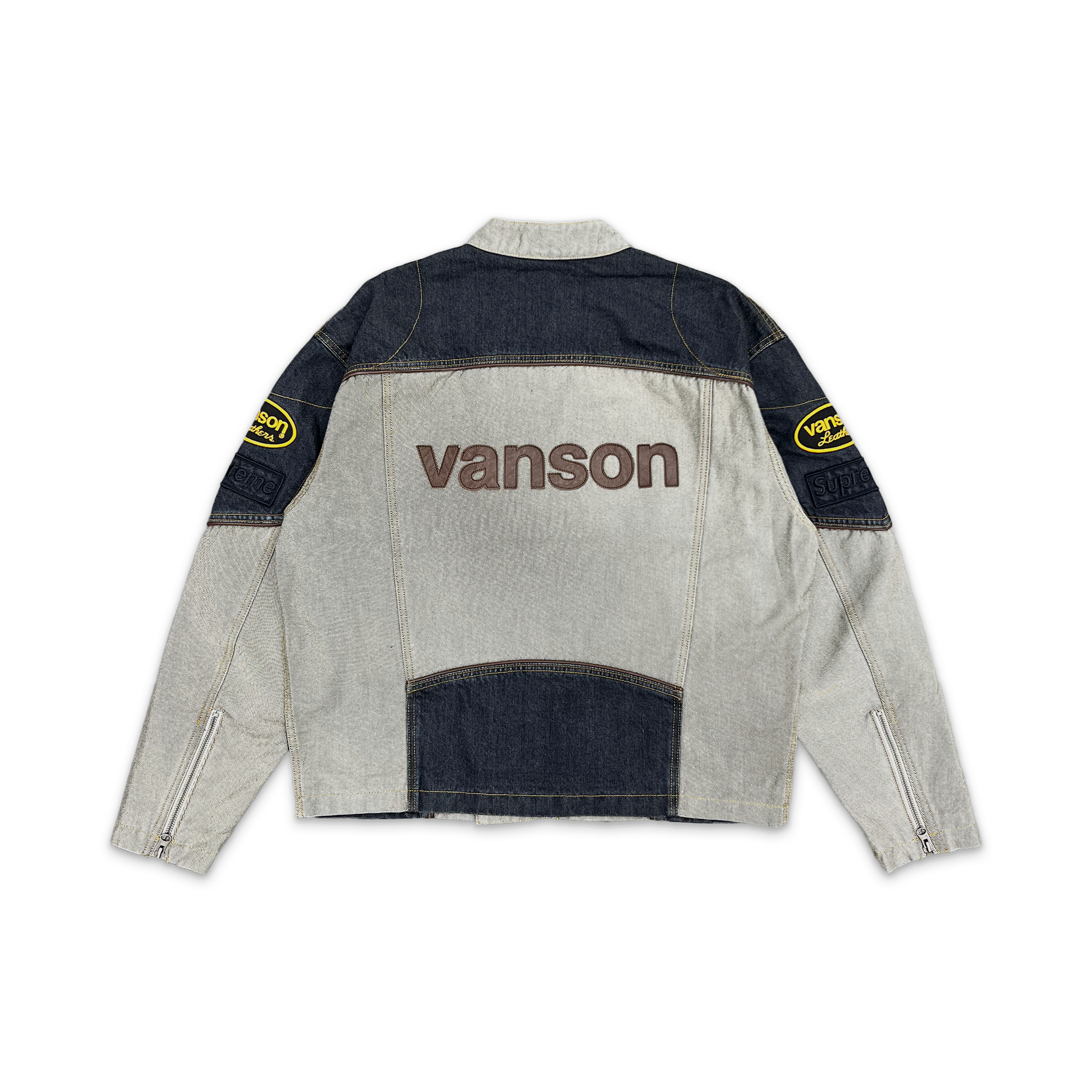 Supreme, Vanson Leathers Cordura Cotton Jacket “Denim”