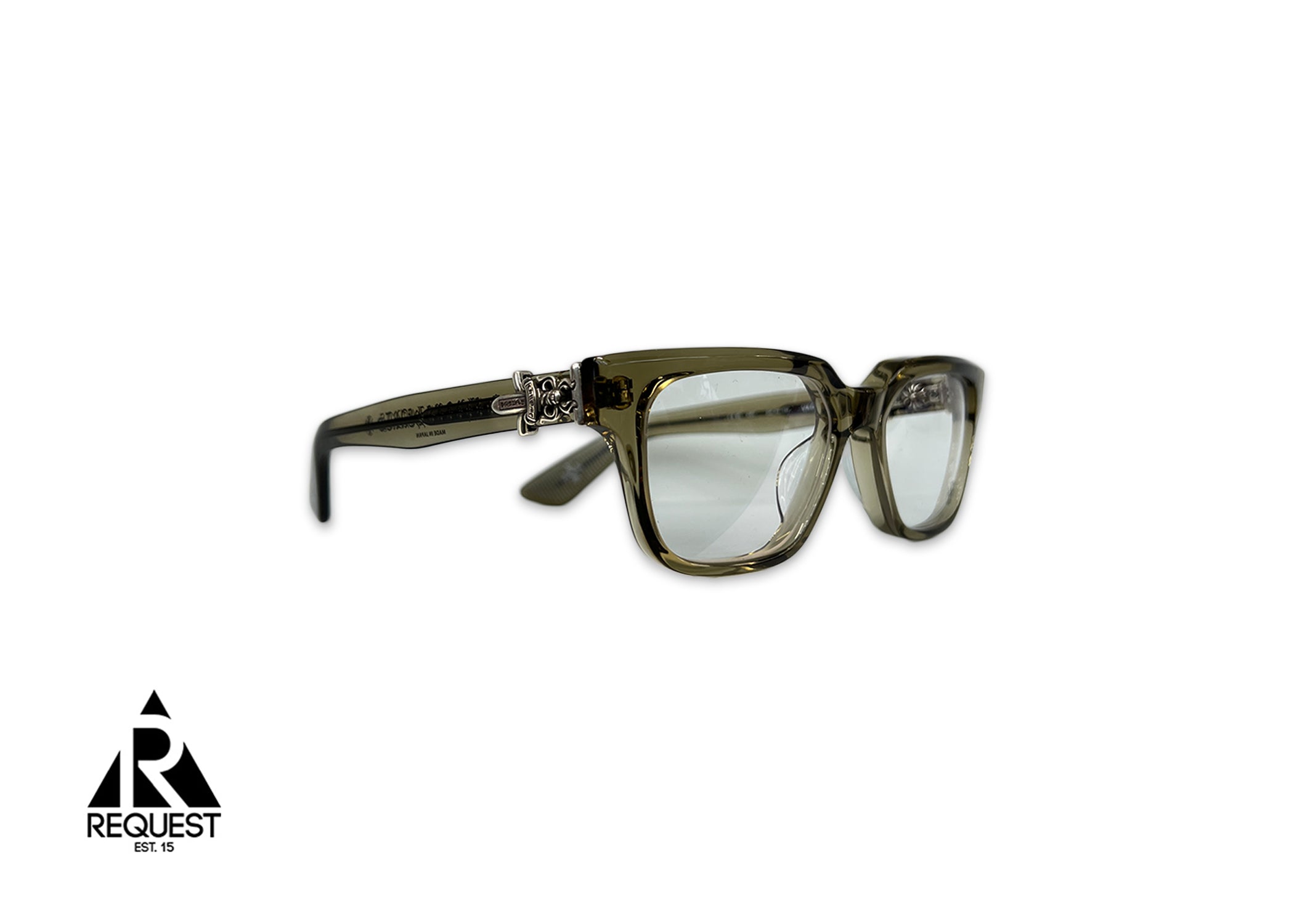 Chrome Hearts, Vagillionaire II Sunglasses "Transparent Silver/Brown"