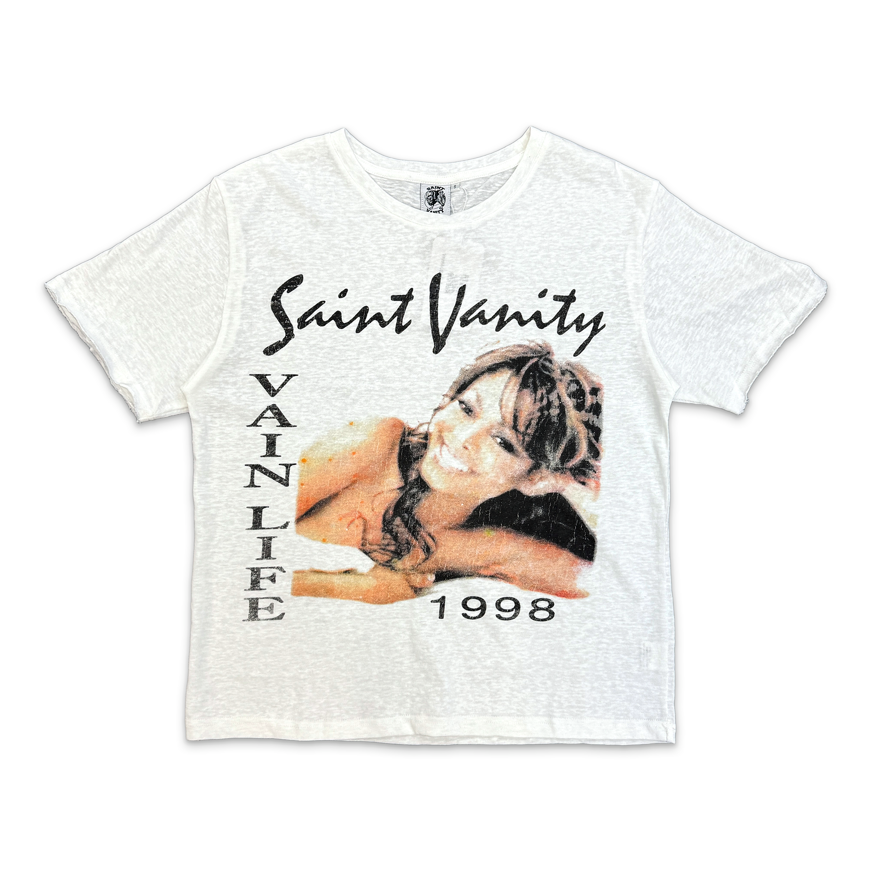 Janet Vintage Tee "White"