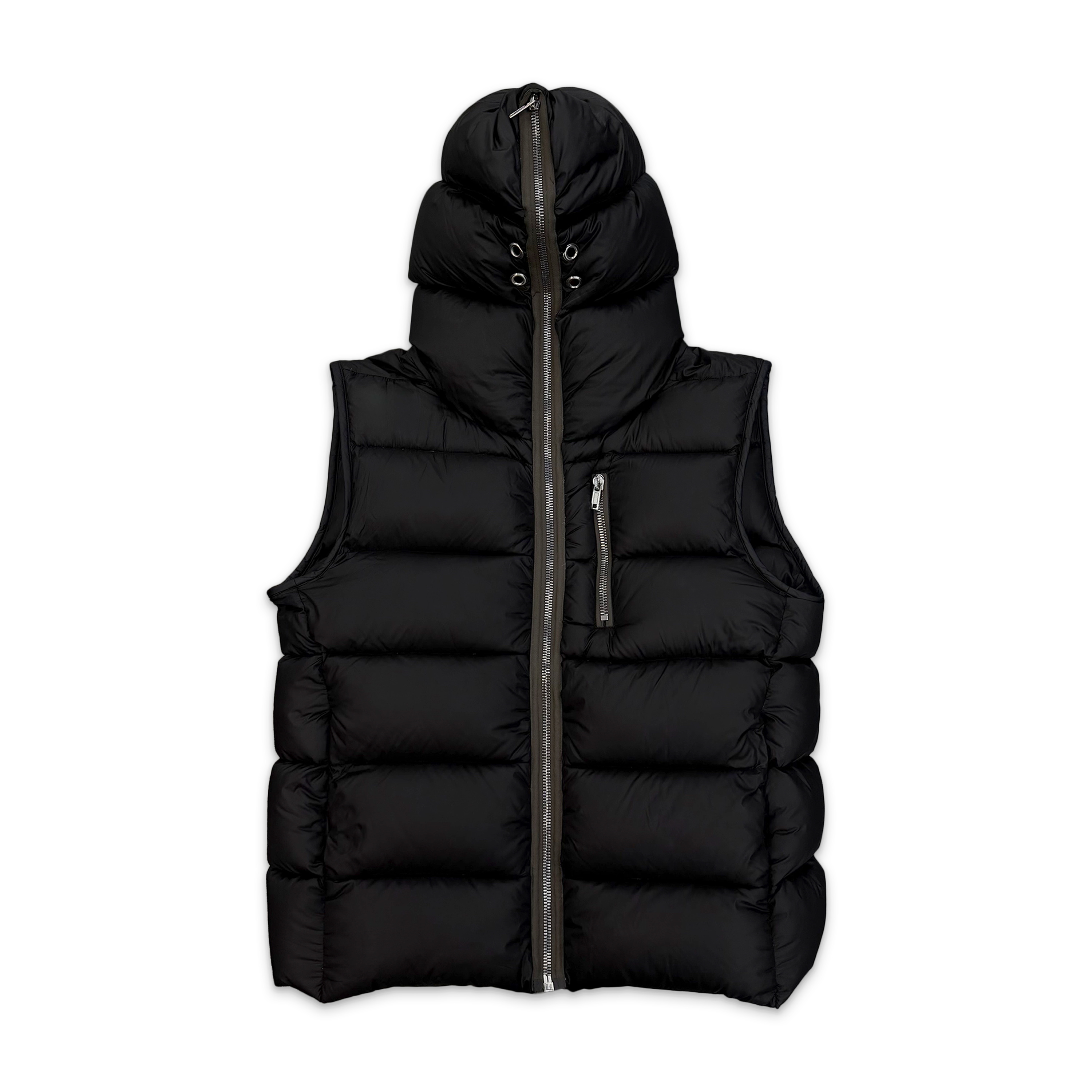 Strobe Gimp Puffer Vest "Black"