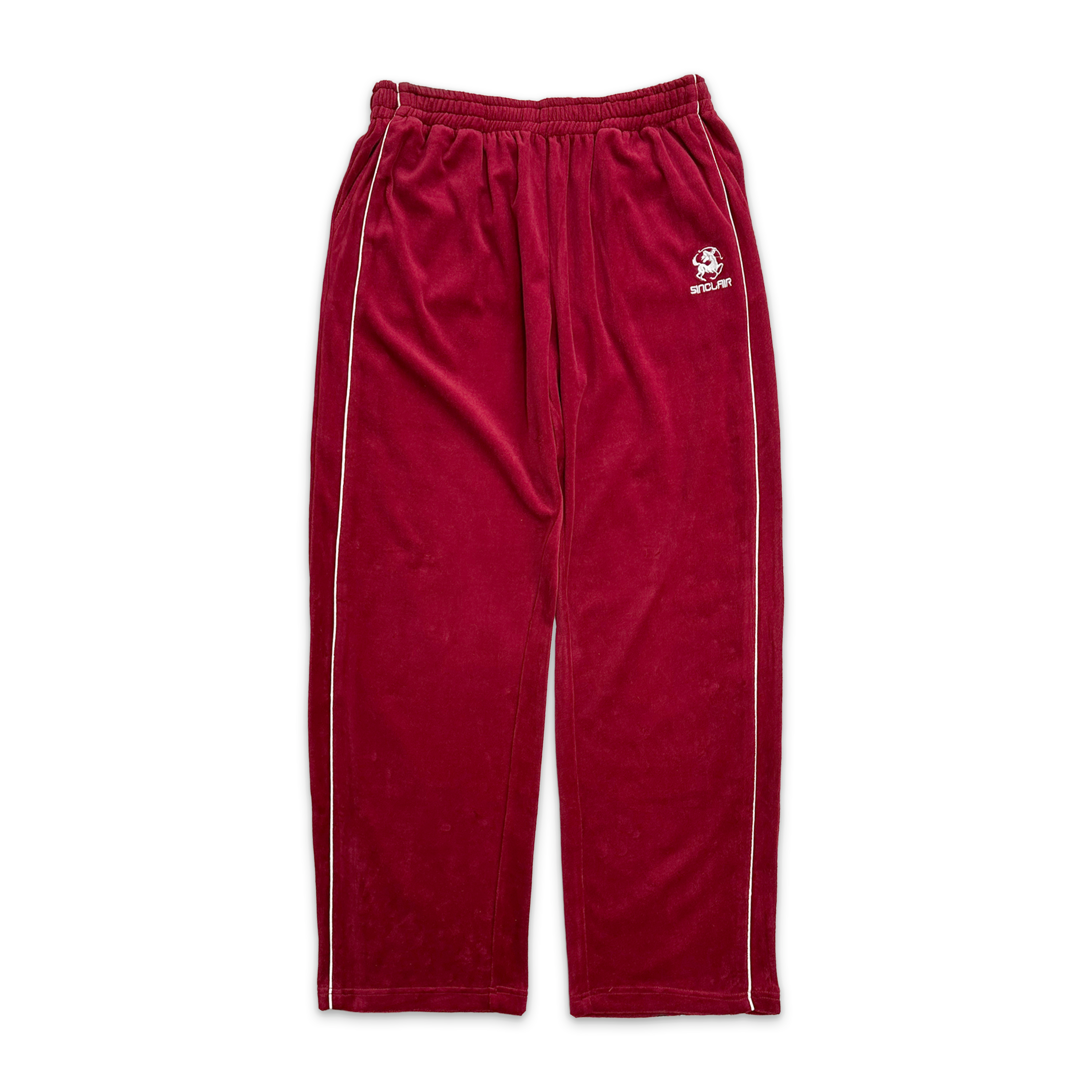 Sinclair, Velour Piping Pant "Burgundy"
