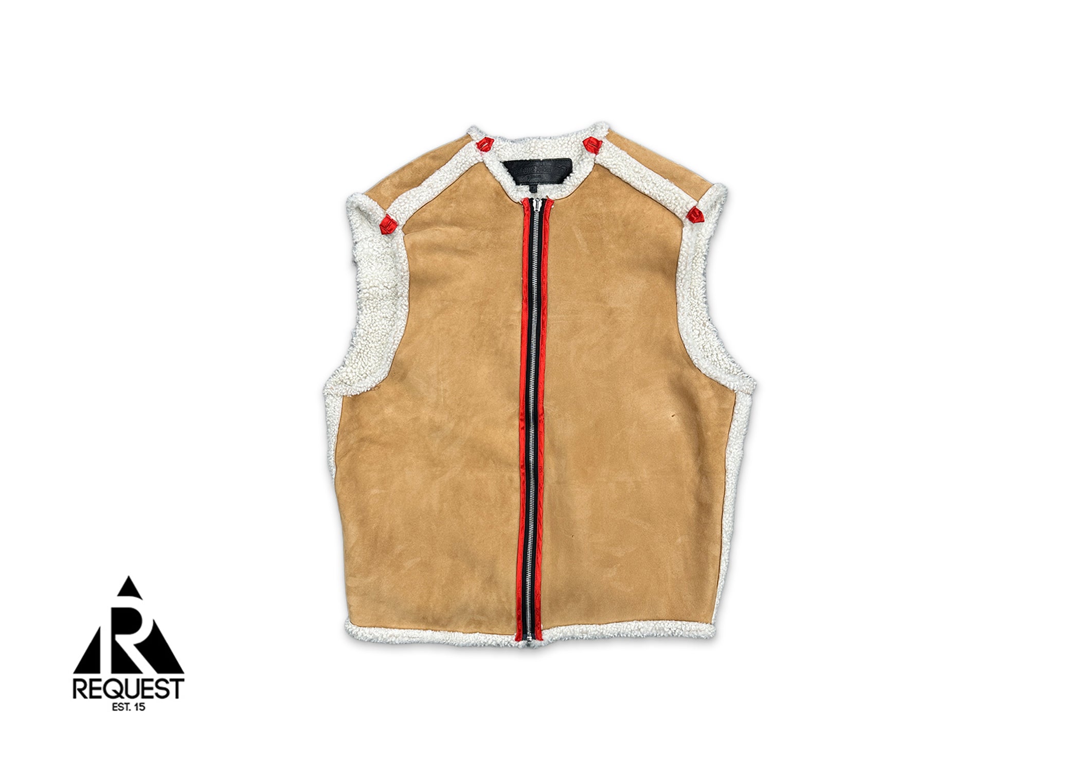 Chrome Hearts, Shearling Vest Work Jacket "Black"