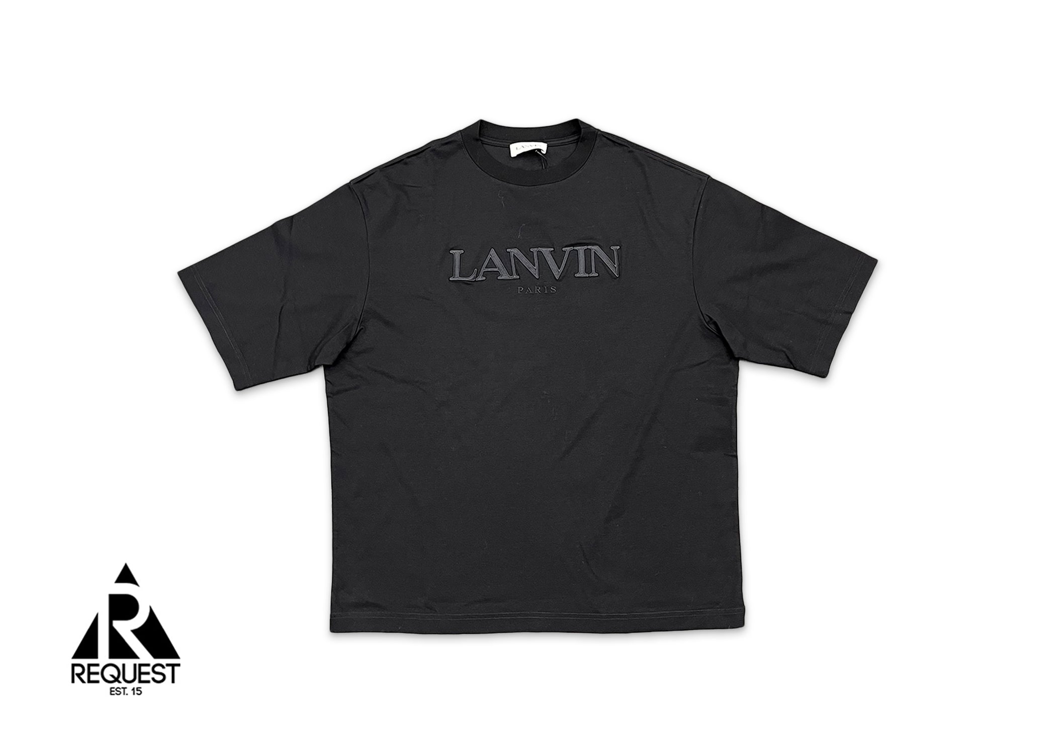 Lanvin Paris Embroidered Tee "Black"